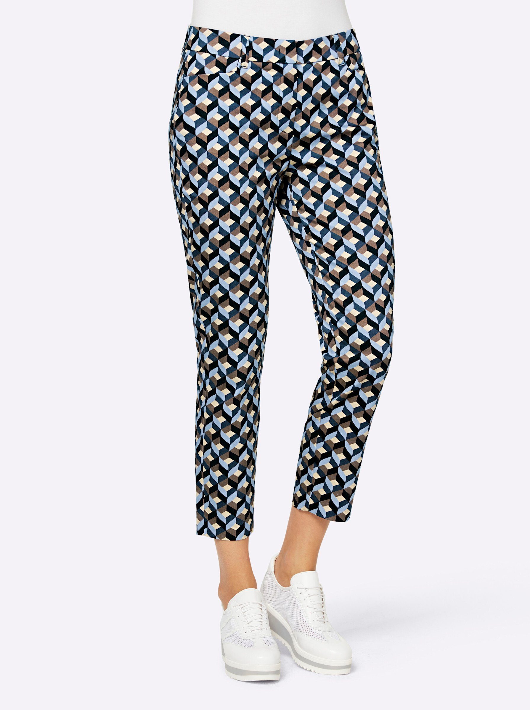 heine Jerseyhose Druck-Hose Innenbeinlänge ca. 65 günstig online kaufen