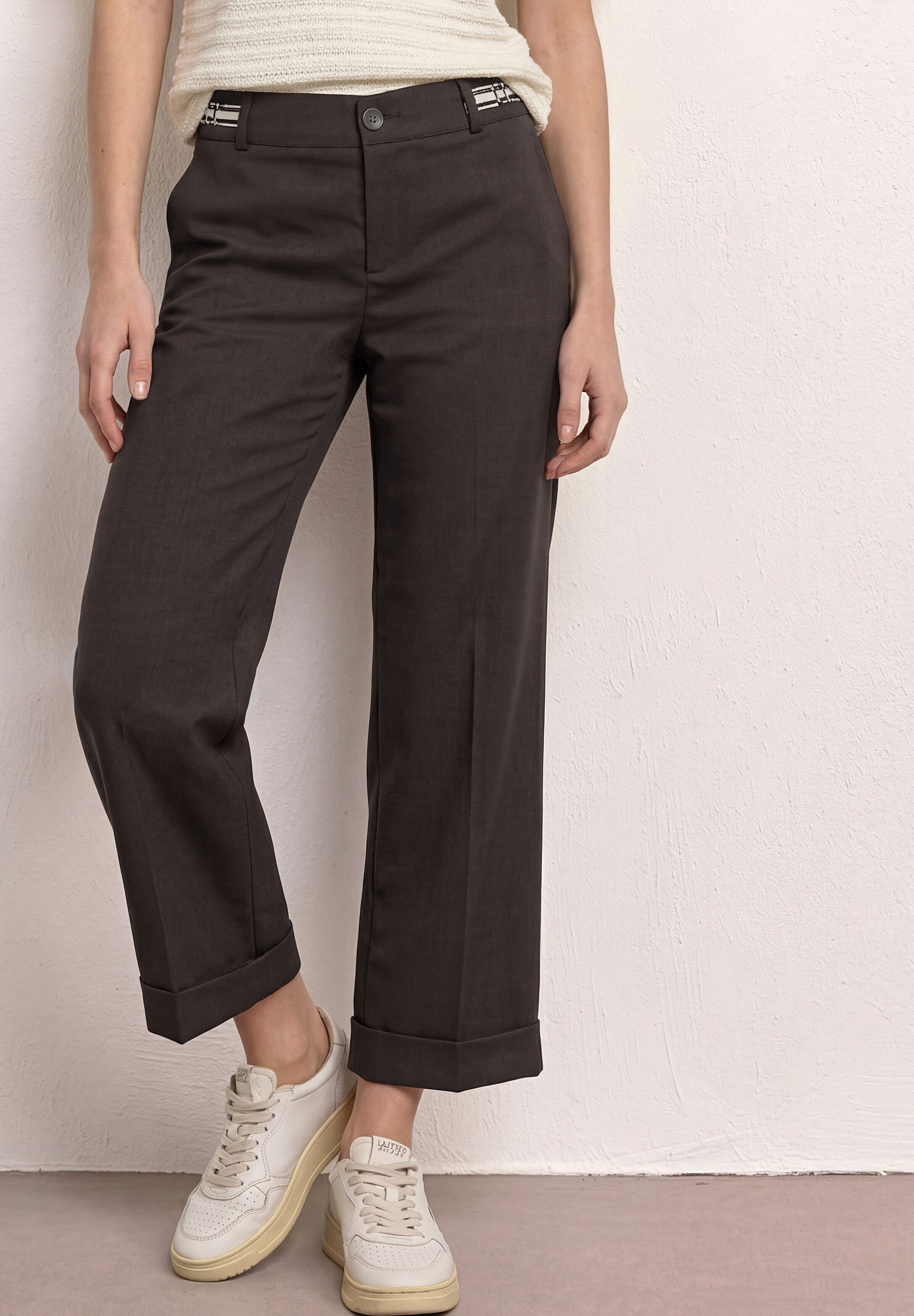 STREET ONE Stoffhose Middle Waist