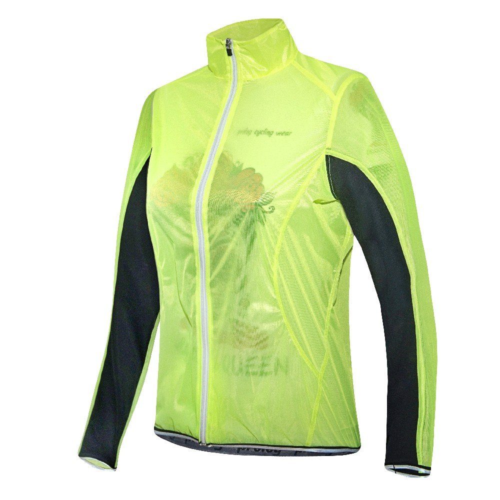 prolog cycling wear Regenjacke Regenjacke Damen „ Ware & Wind Fahrradjacke Zero Race Yellow“ fit