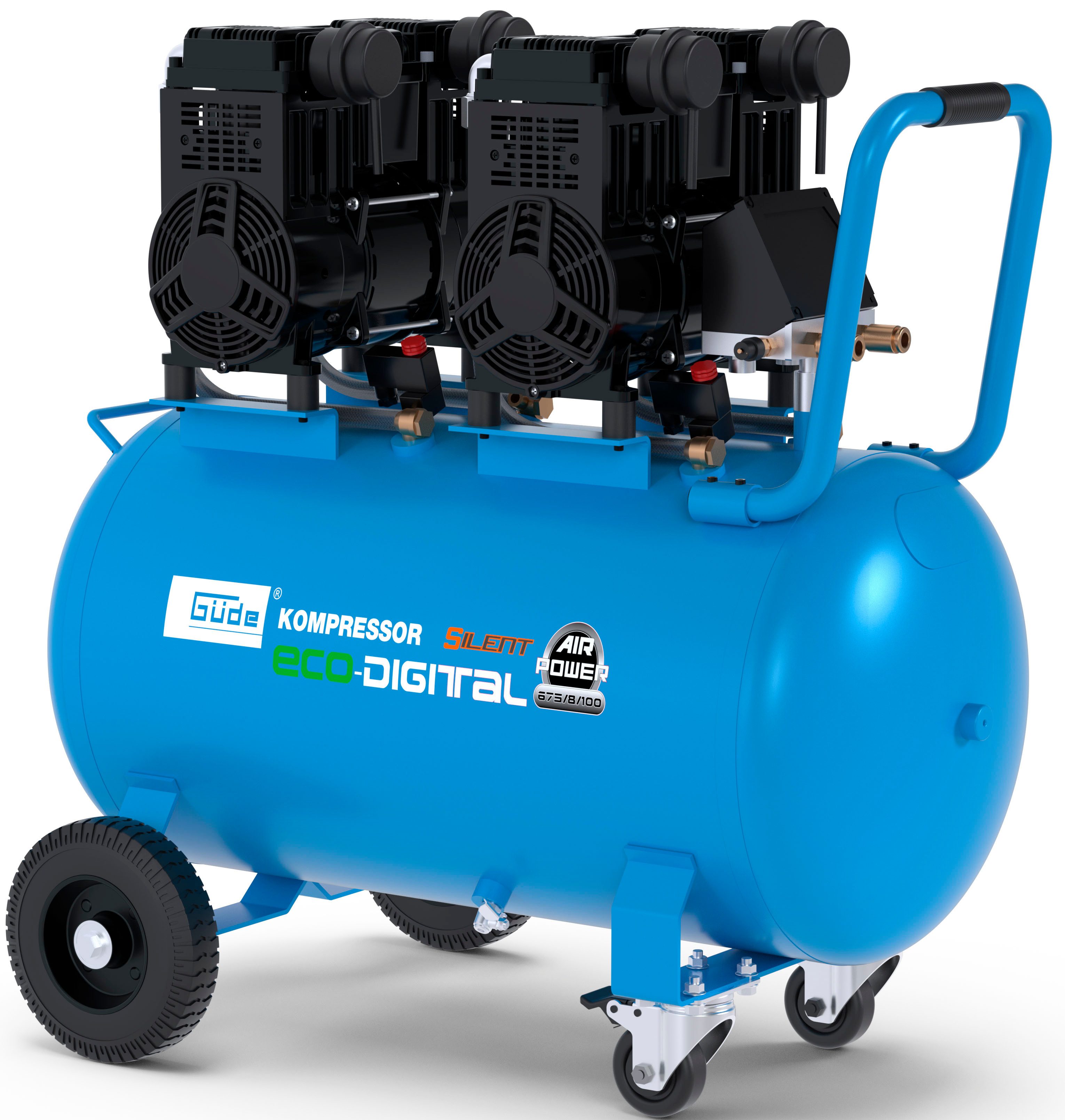 Güde Kompressor Airpower 675/8/100 ED-SILENT, 4400 W, max. 8 bar, 100 l