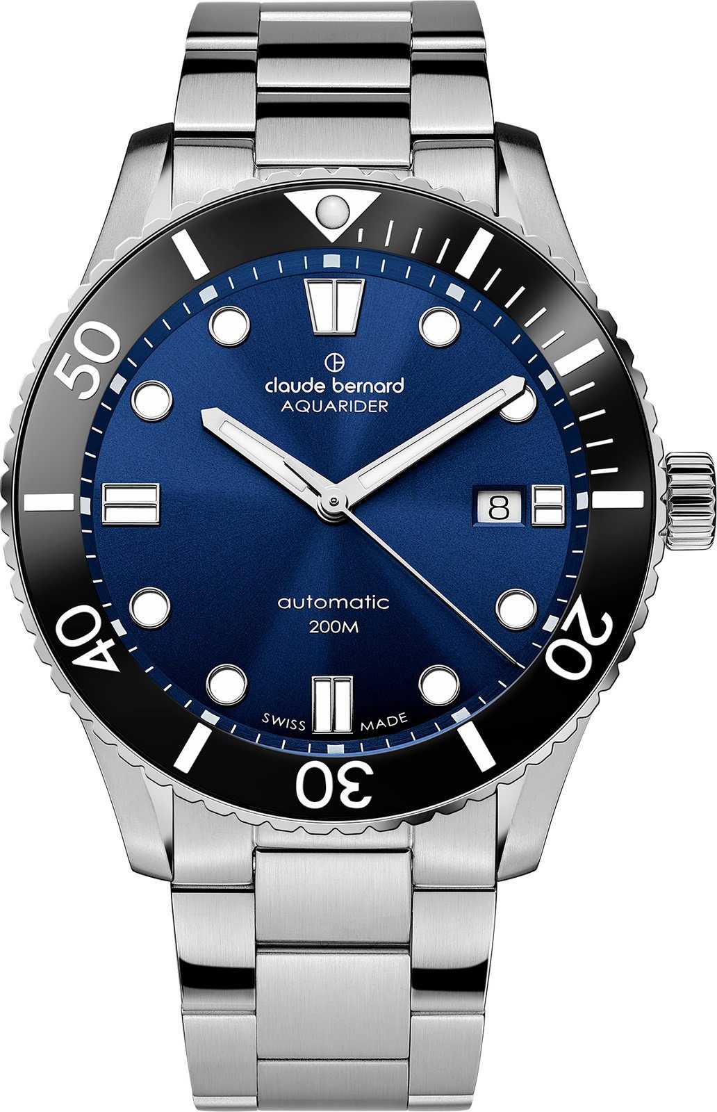 CLAUDE BERNARD Schweizer Uhr Aquarider Automatik Blau