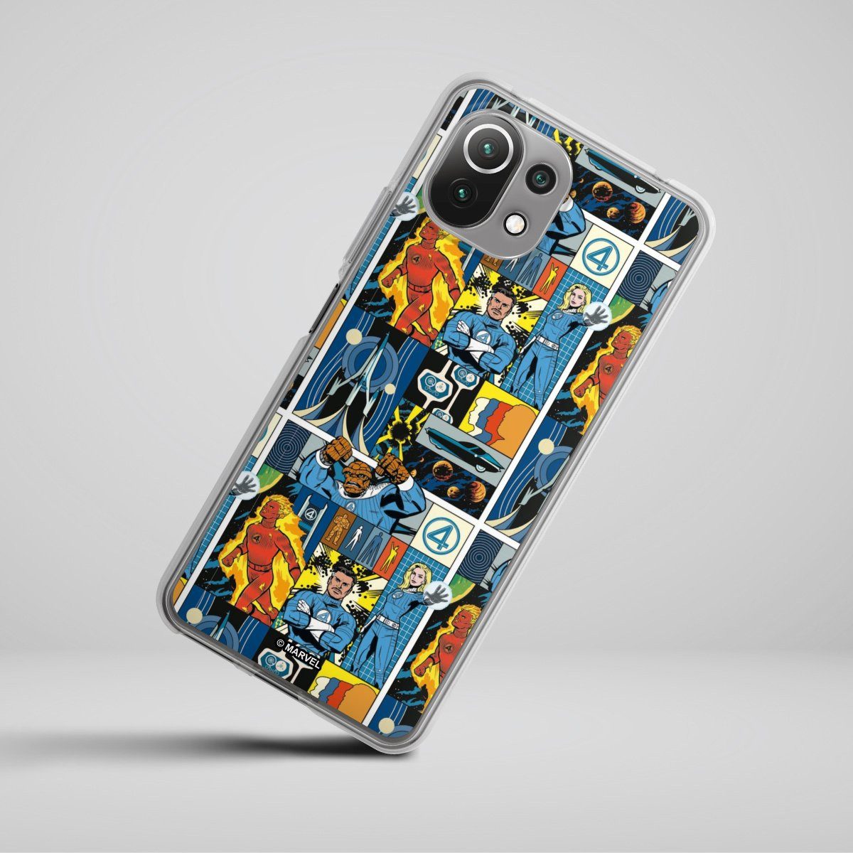 DeinDesign Handyhülle Marvel The Fantastic Four Offizielles Lizenzprodukt, Xiaomi Mi 11 Lite 5G Silikon Hülle Bumper Case Handy Schutzhülle