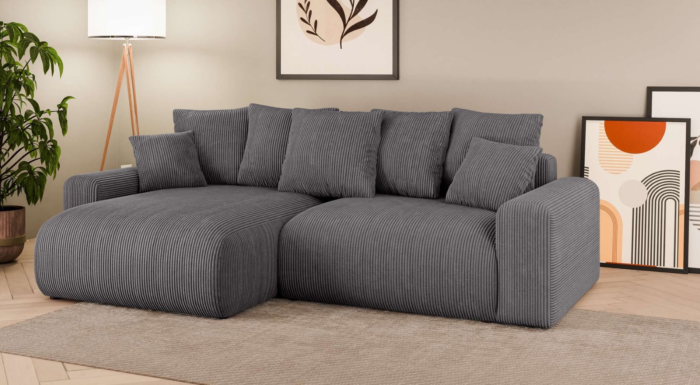 99rooms Ecksofa Emilia, Sofa L-Form, Eckcouch
