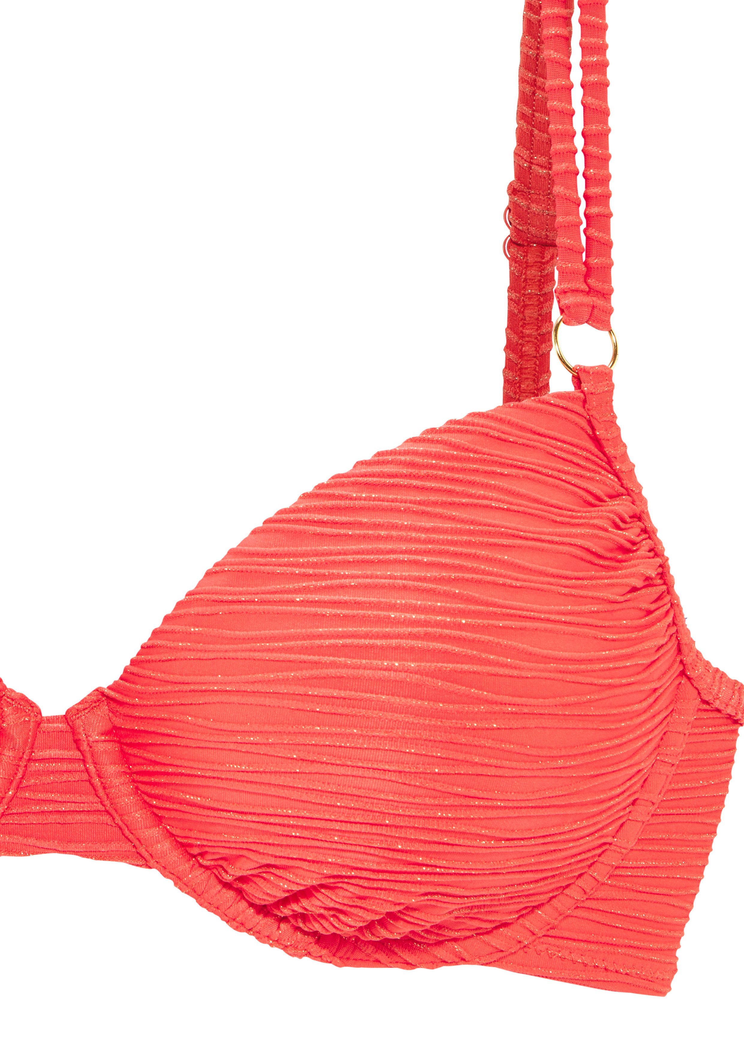 LASCANA Bügel-Bikini (0-St) Glitzernde Strukturware – Bild 3 von 4