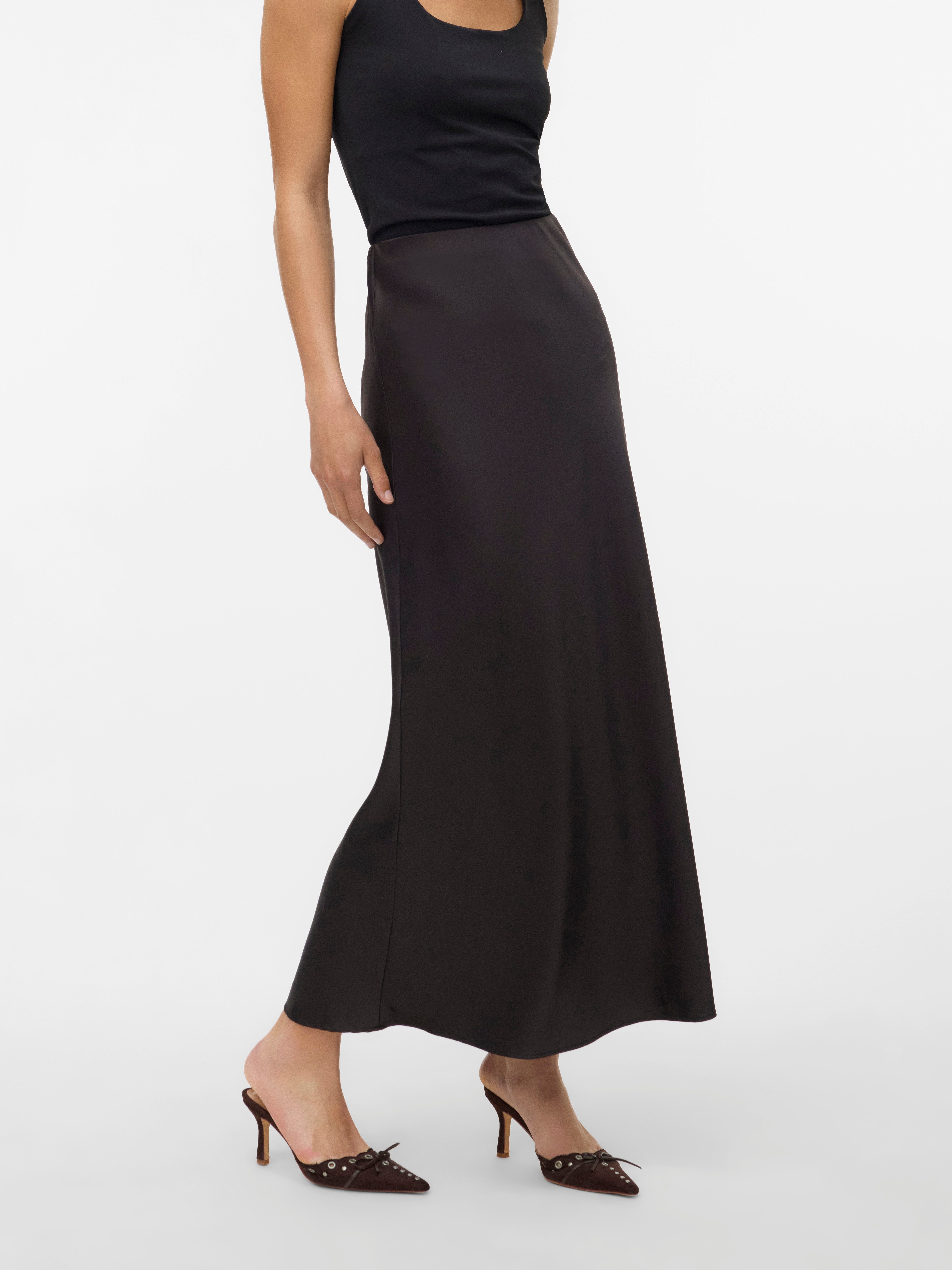 Vero Moda A-Linien-Rock VMMERLE ANKLE SKIRT WVN GA NOOS Kunstfaser