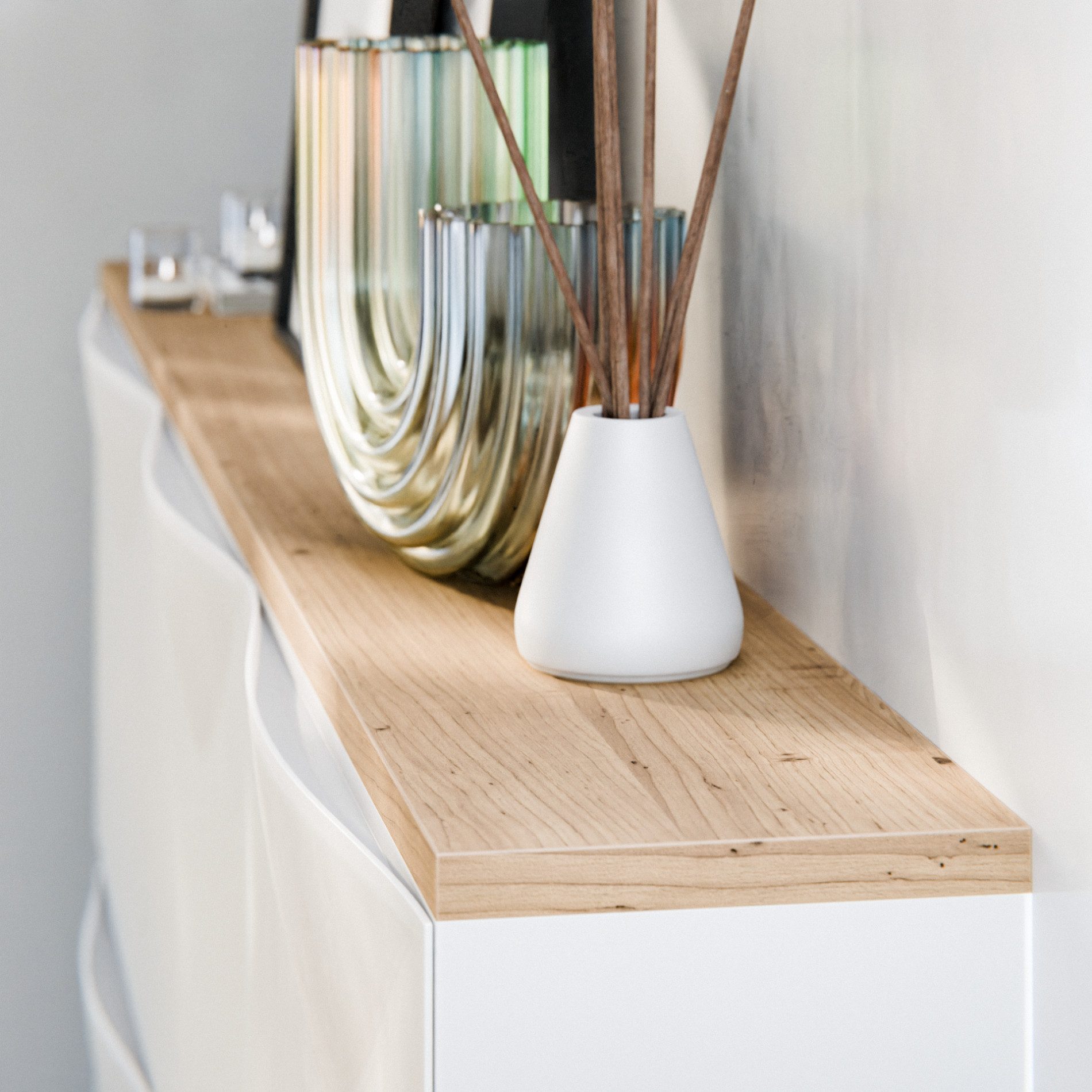 Clutter Cover Abdeckplatte für Trones Schuhschrank, Holzplatte im Stil Eich günstig online kaufen