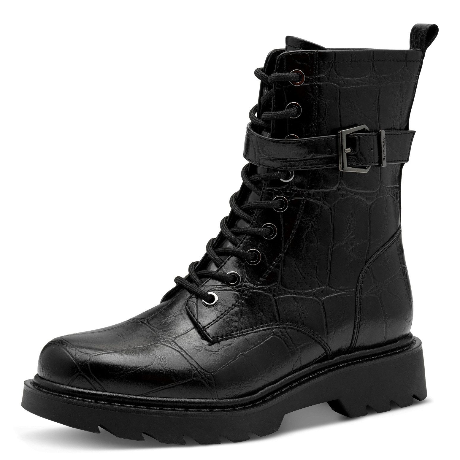Tamaris Schnürstiefelette Profilierte Laufsohle günstig online kaufen