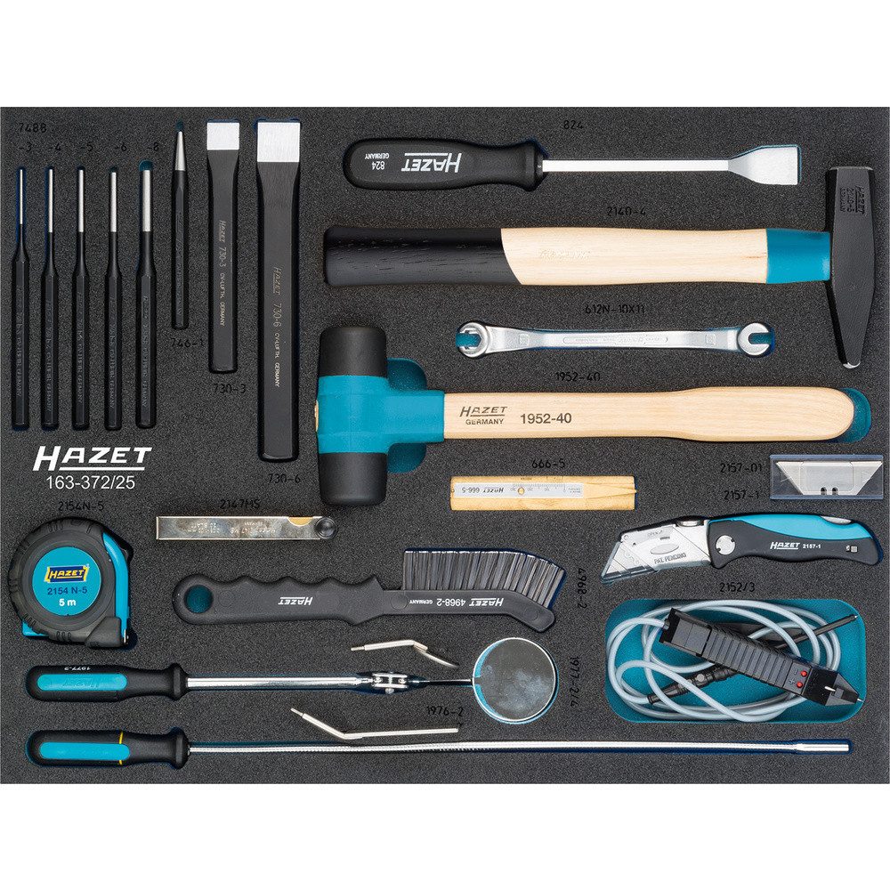 HAZET Werkzeugset Hazet 163-372/25 Werkzeugset Heimwerker 25teilig