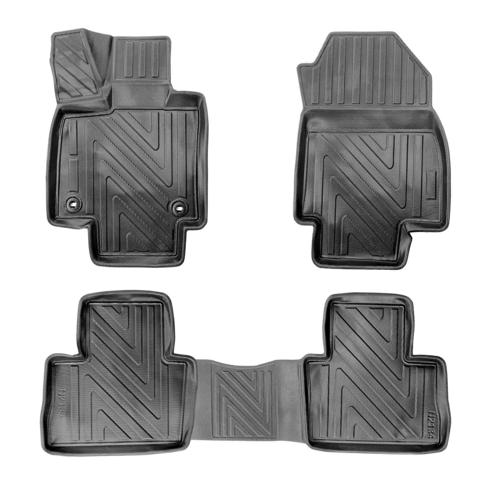 fussmattenprofi.com Auto-Fußmatte 3D Auto Fussmatten für Toyota RAV4 (5.Gen) 2018-2025 Carbon-Optik (1 St), für Toyota Toyota RAV 4