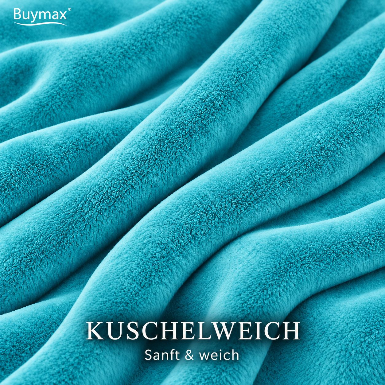 Wohndecke Luxury Kuscheldecke, 150x200 cm, 220x240 cm, 230x270 cm, Buymax, super weiche Fleece-Tagesdecke, Sofadecke – Bild 4 von 5