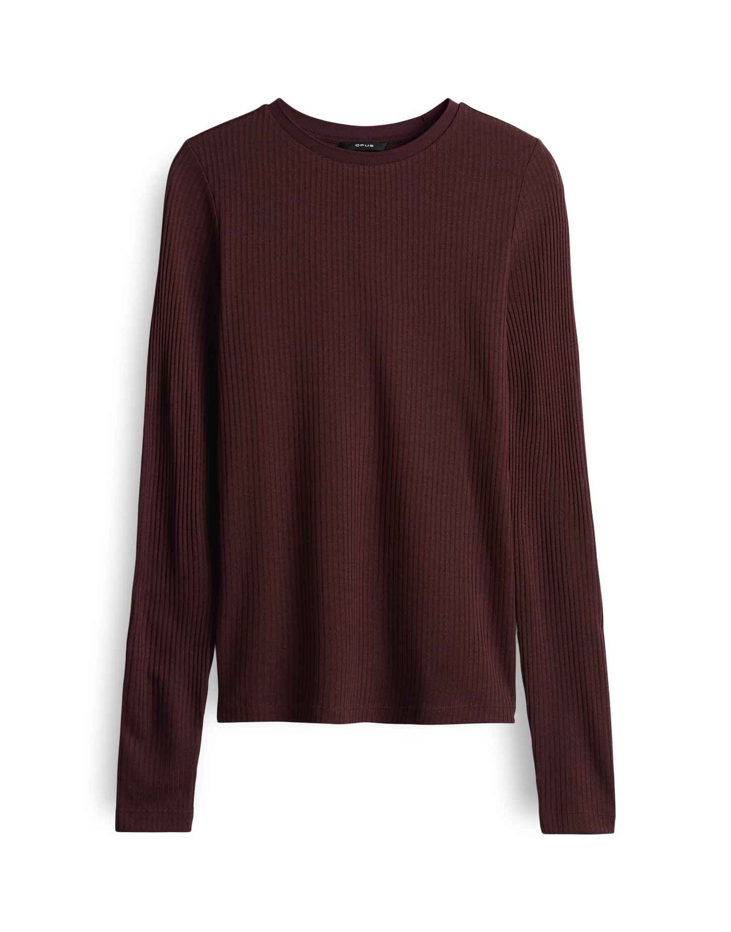 OPUS Longsleeve SUMELIKA in Rippstruktur figurbetont günstig online kaufen