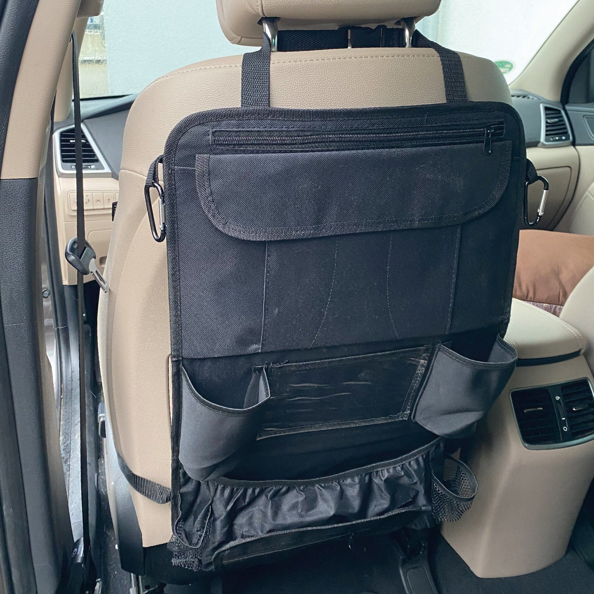 Car Organizer Backrest Bag Rear Seat Bag Rücklehnenschutz Autositztasche 
