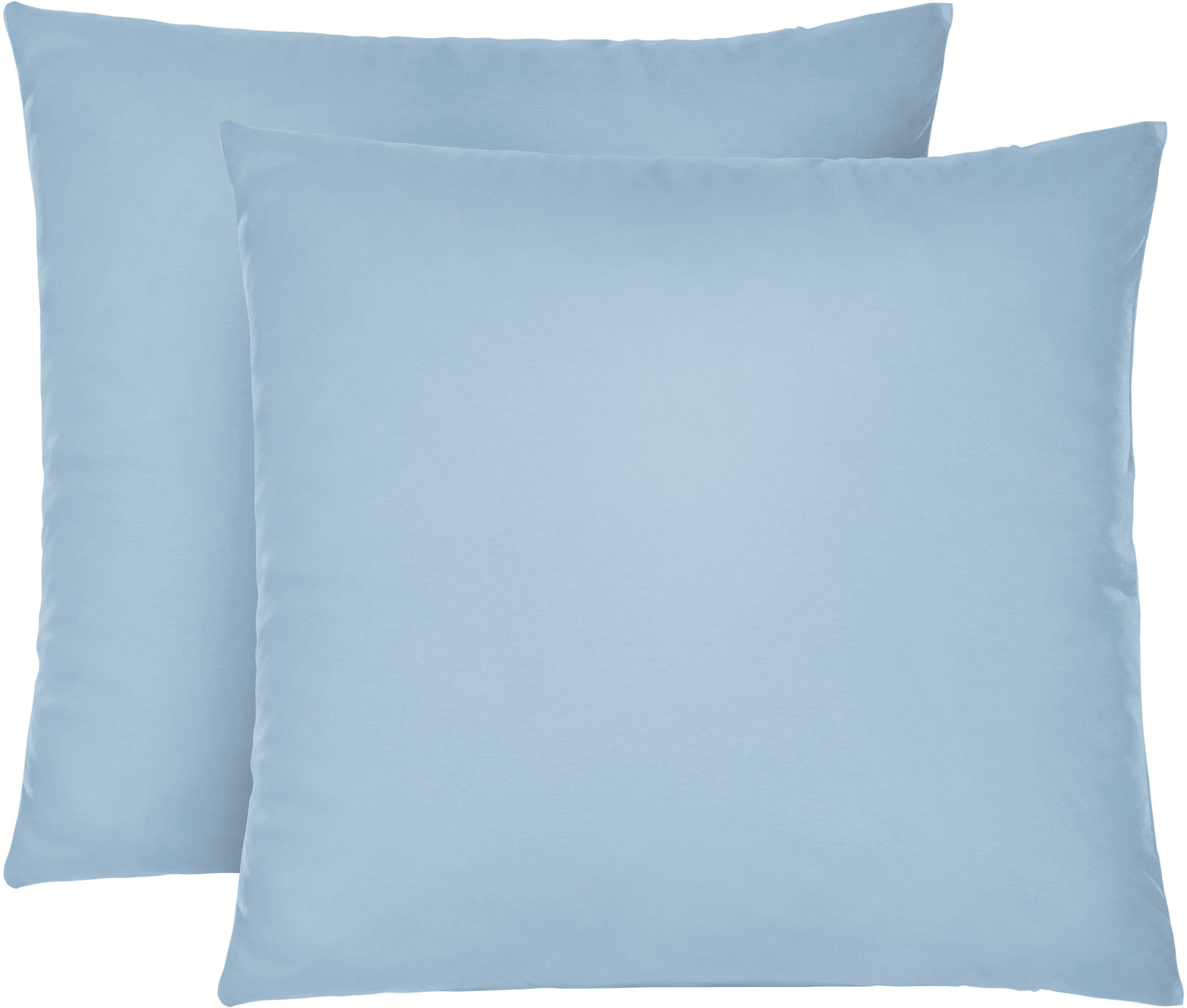 Biberna Kissenbezug Michi Feinjersey mit Reißverschluss, (2 Stück), verschi günstig online kaufen