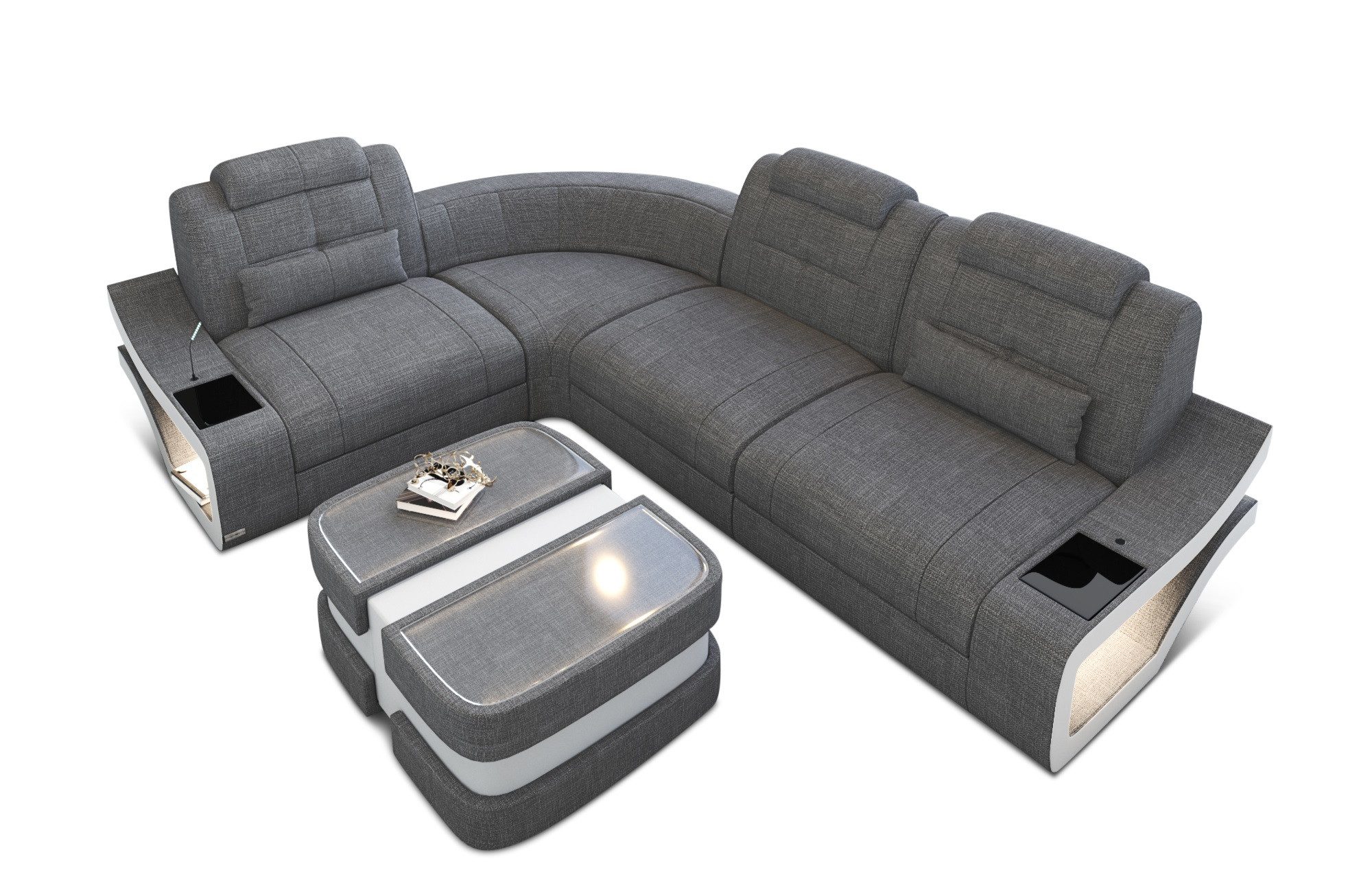 Sofa Dreams Ecksofa Polster Stoff Sofa Elena L Form H Stoffsofa Strukturstoff