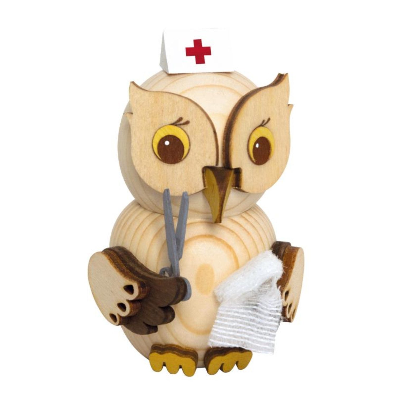 Kuhnert Sammelfigur Kuhnert, Minieule Krankenschwester (Neuheit 2025), 100% Made in Germany, Erzgebirgische Holzkunst