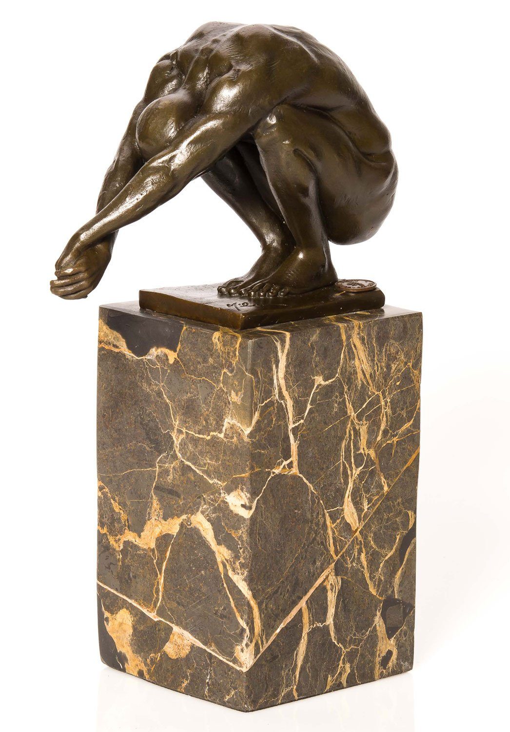 Schwimmer Bronze Skulptur Skulptur Erotik Turmspringer Akt Skulptur Aubaho Figur antik