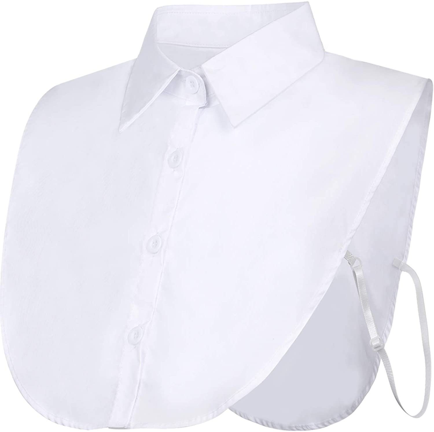 Alster  Herz Alster Herz Einsteckkragen Einsteckkragen, Blusenkragen, abnehmbare Hälfte Shirt Bluse A023, perfekt für einen gelungenen Business Look Weiß