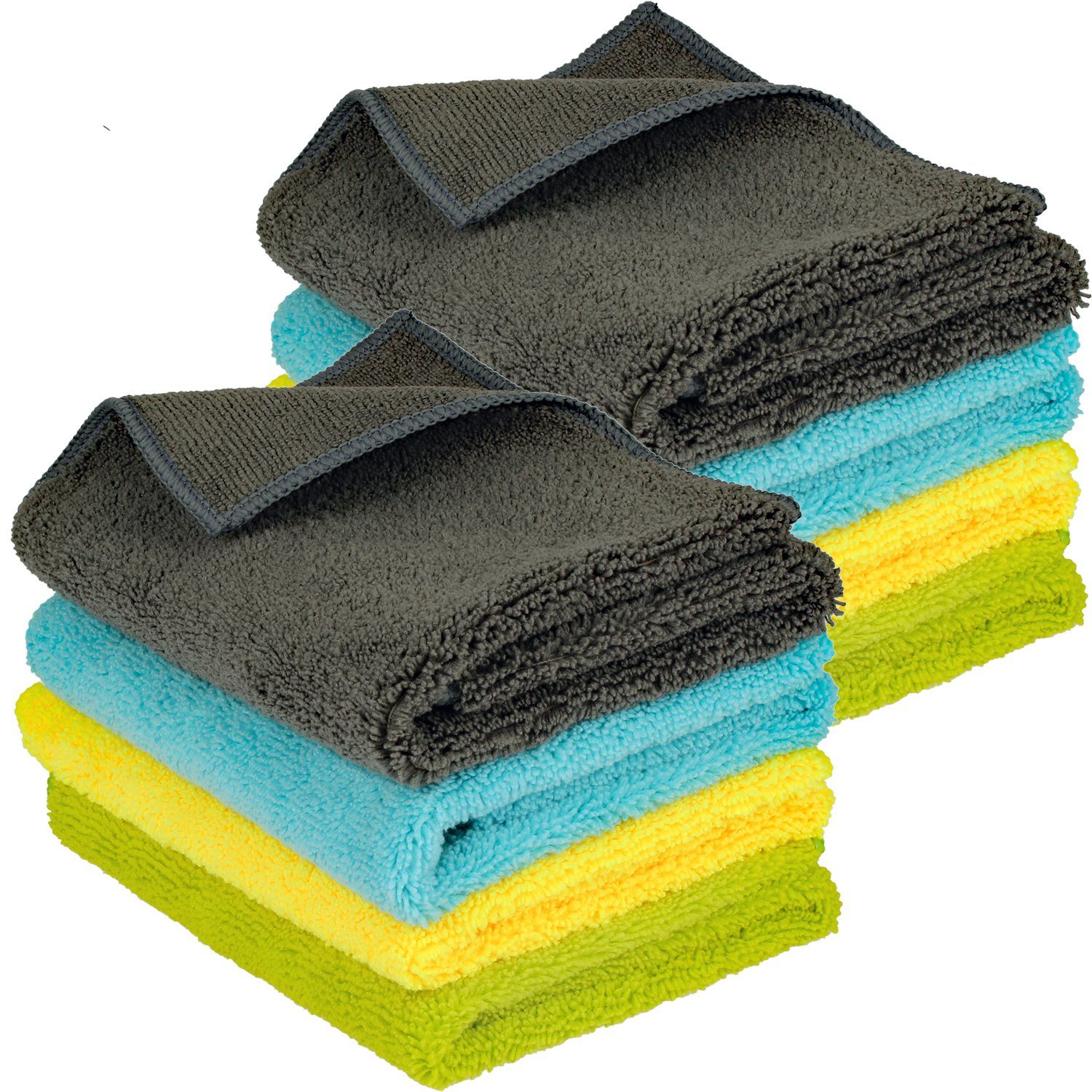 Mach1 Geschirrtuch Premium 2-in-1 Mikrofasertücher 40 x 40 cm 400g/m² in Profiqualität, (8-tlg)