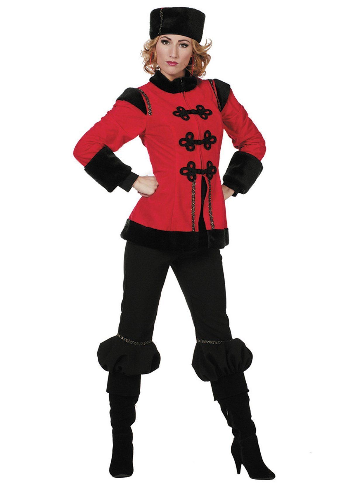 Metamorph Kostüm Kosakin, Uniformkostüm im Look der traditionellen Einheiten