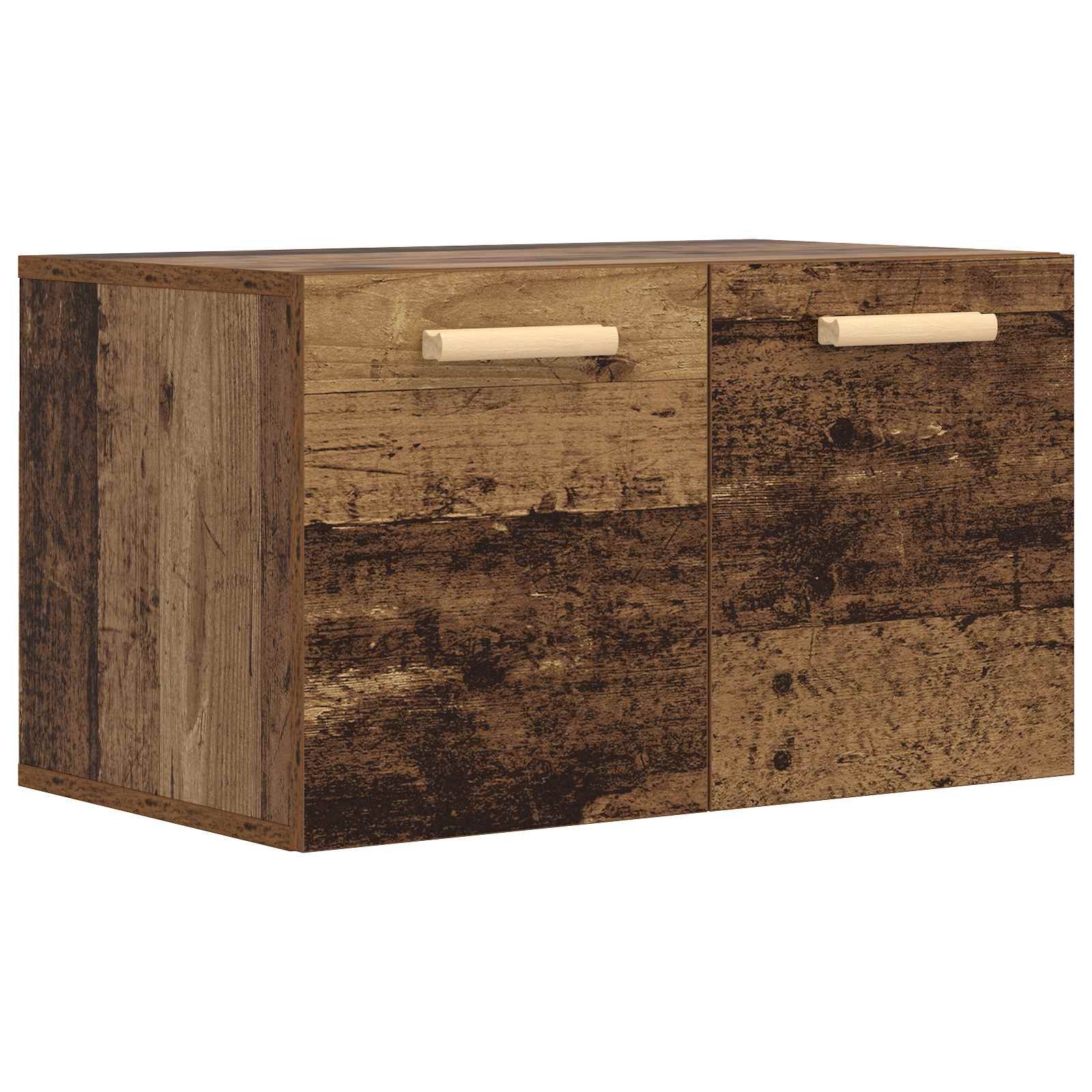 vidaXL Hängeschrank 60 x 36,5 x 35 cm Hängeschrank Wandschrank Altholz 60x36,5x35 cm Holzw