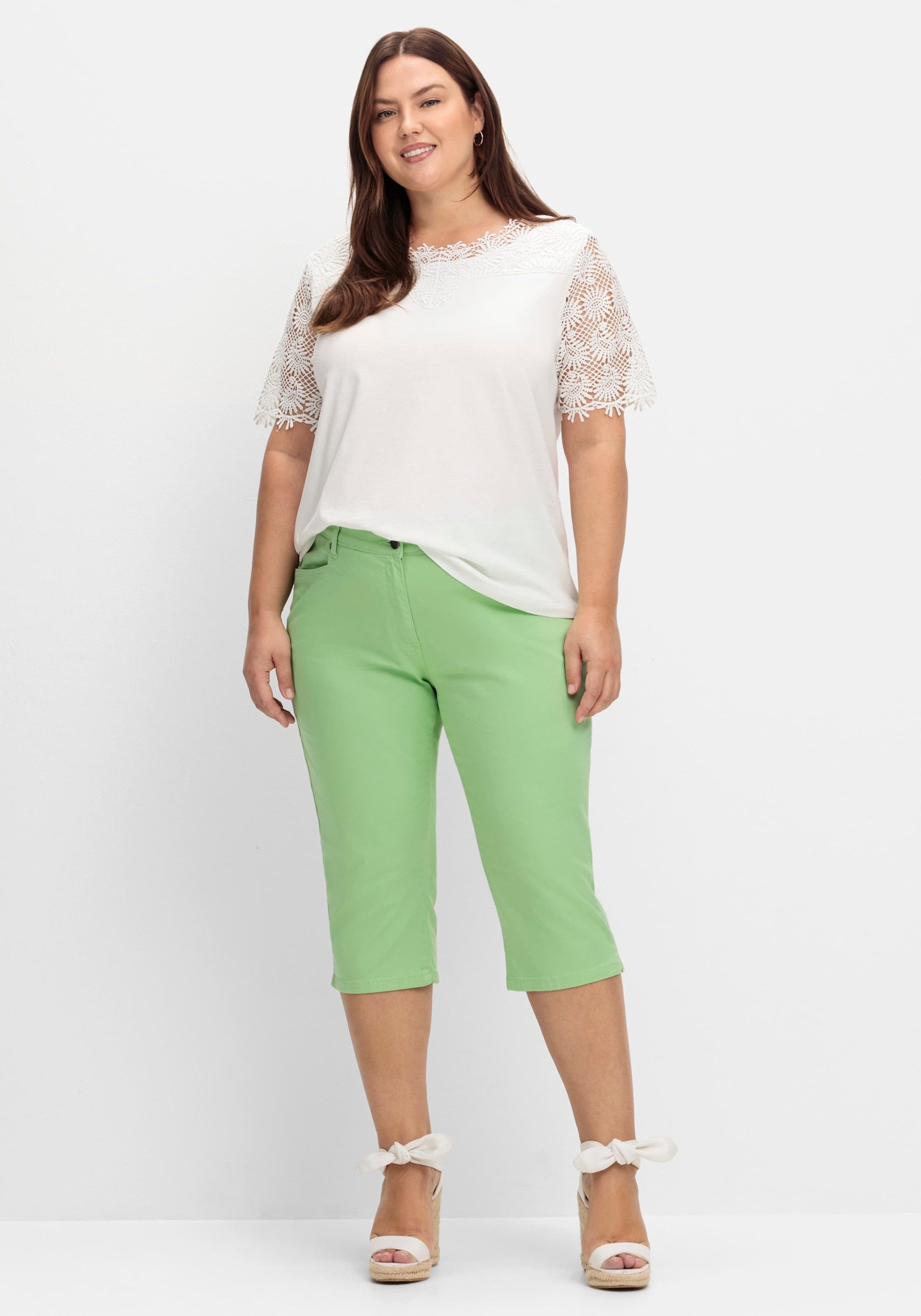 Sieh an! Jeansshorts Capri-Jeans komfortabel