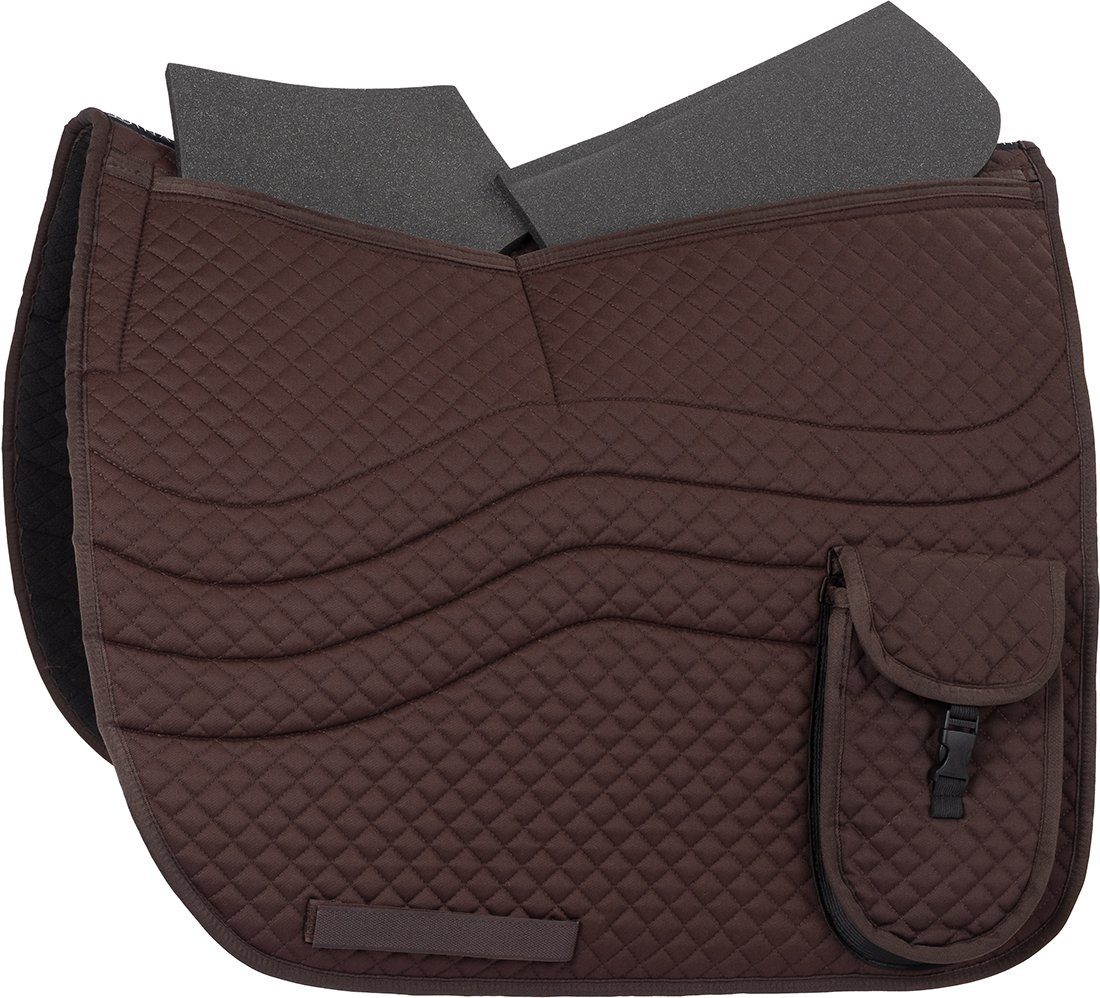 Equinate Schabracke 2 Zonen Korrektur Schabracke Odessa für Reitpads und Dressursättel