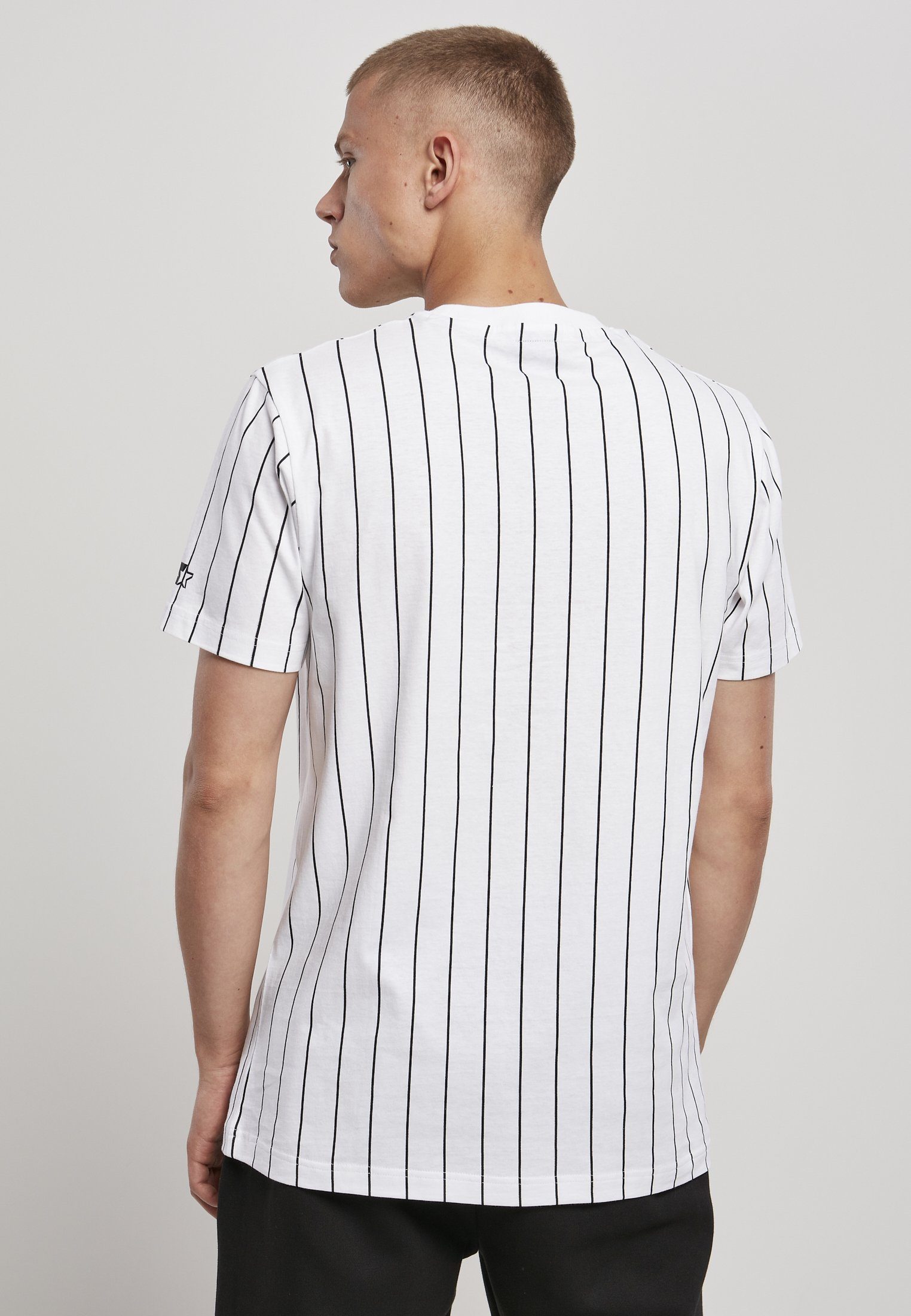 Black Starter T-Shirt Pinstripe Herren Jersey Starter white Label (1-tlg)