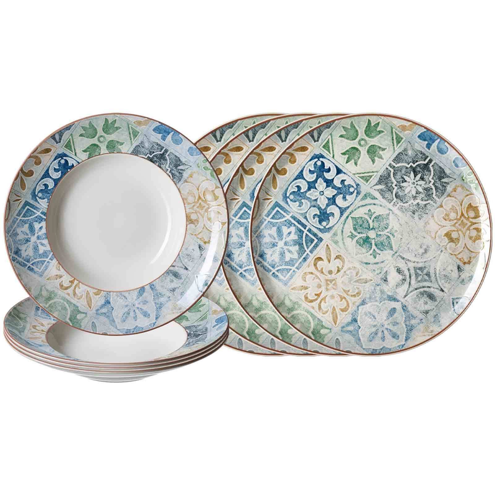Tafelservice Roma Antica Pizza & Pasta Set 8er Set