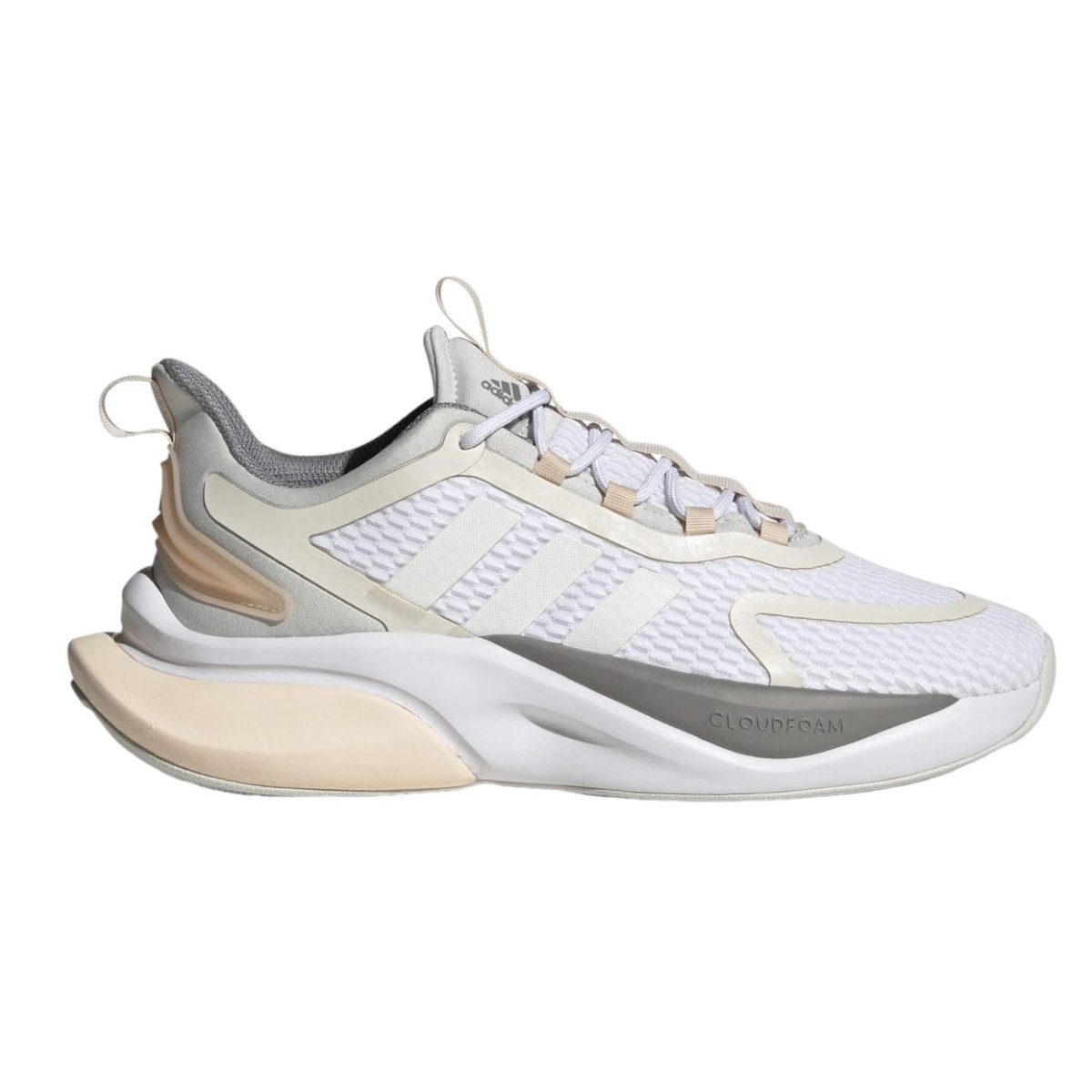 adidas Performance Alphabounce+ Sustainable Bounce weiss/beige/grau Damen Sneaker – Bild 4 von 5