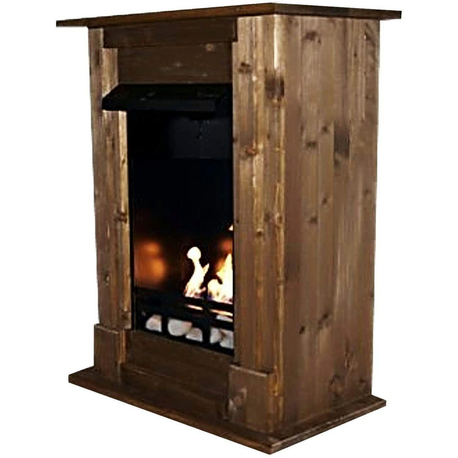 Kaminbau Mierzwa Echtfeuer-Dekokamin Madrid Premium (Brenngel & Bio-Ethanol Kamin Premium), Farbwahl, Sicherheitsglas Wahl, Gelkamin, Ethanolkamin