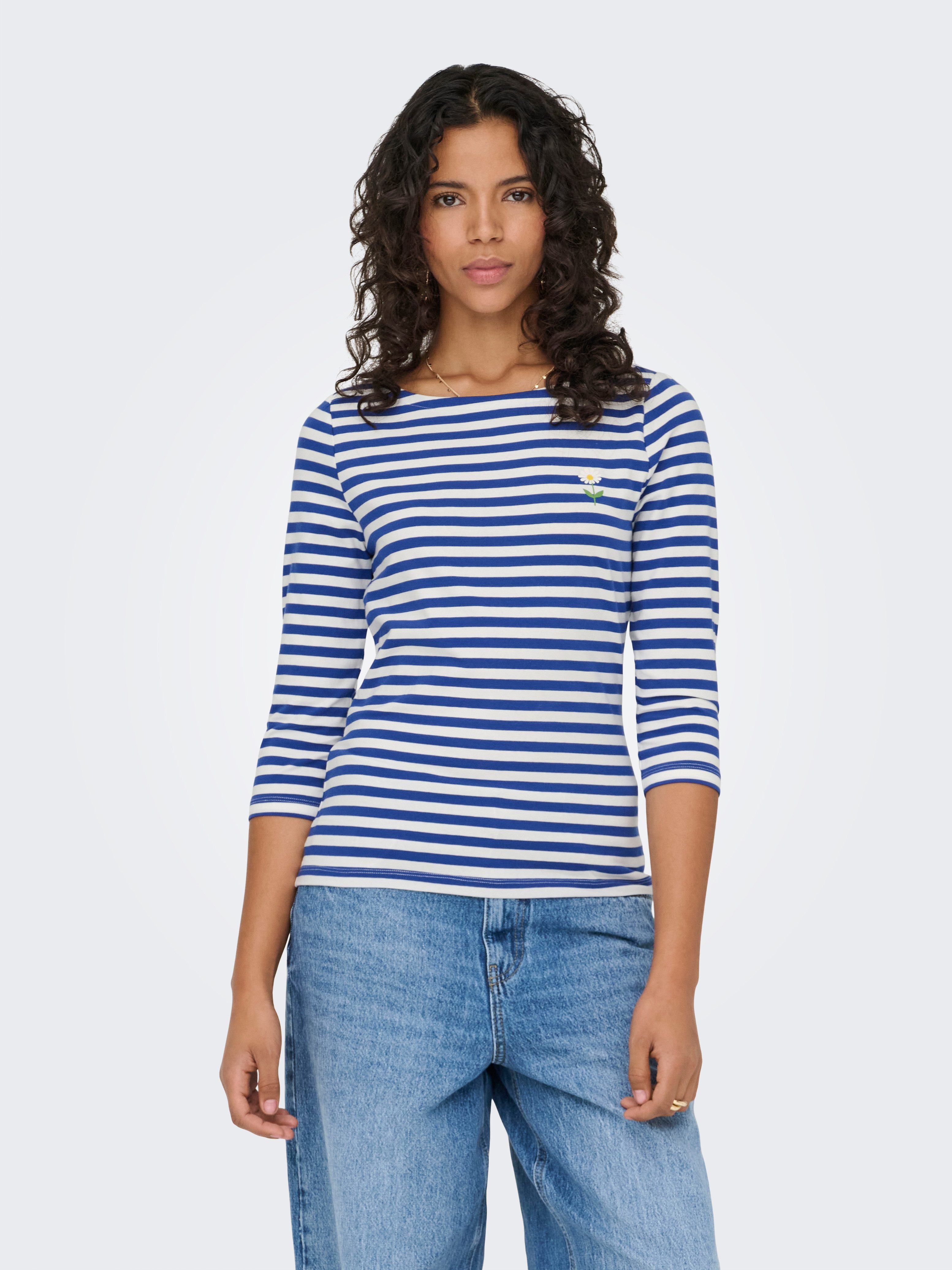 ONLY 3/4-Arm-Shirt ONLFIFI LIFE 3/4 PRINTED TOP CS JRS