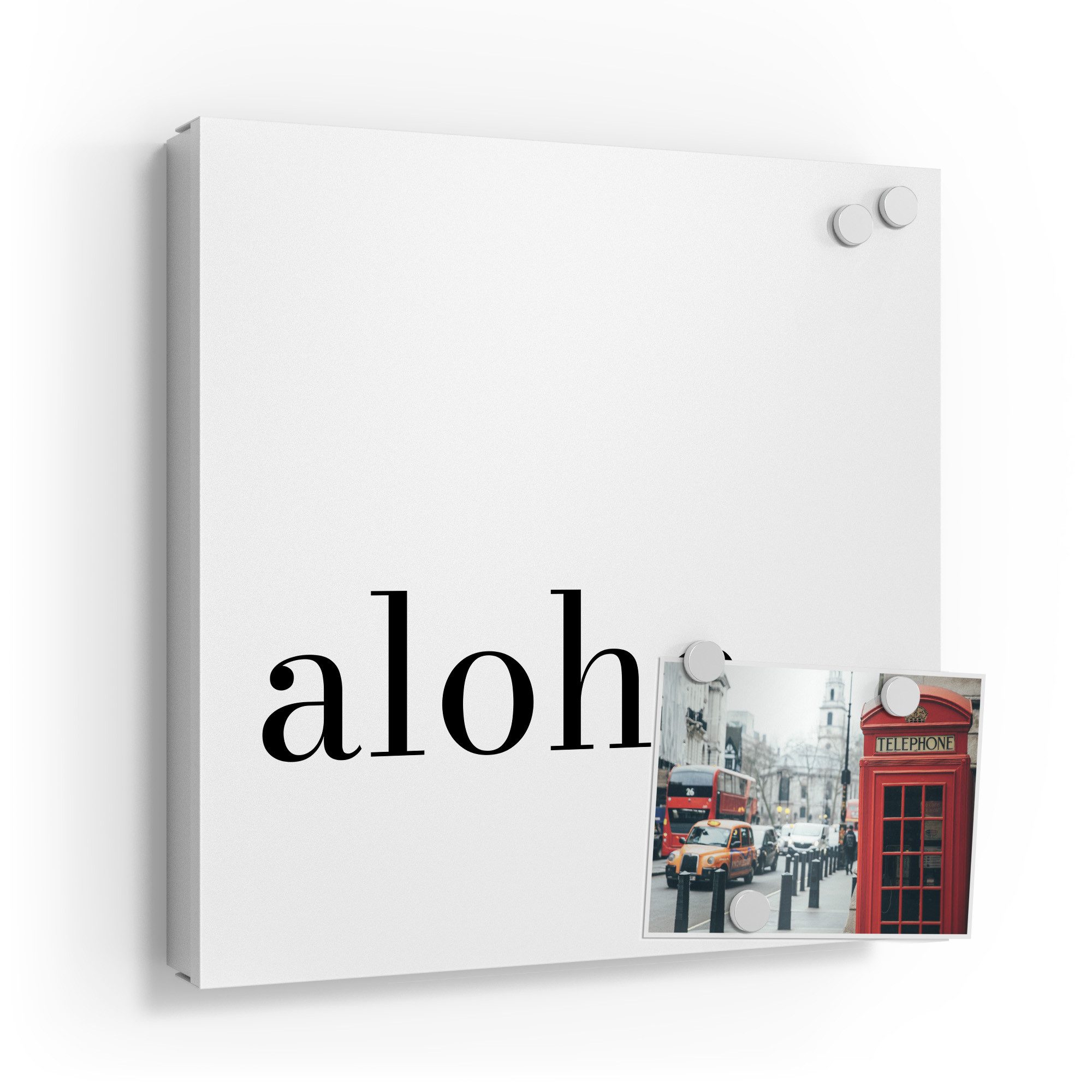 DEQORI Schlüsselkasten 'Aloha - Schriftzug', Schlüsselbox modern Schlüsselschrank magnetisch Schlüssel Kasten Box