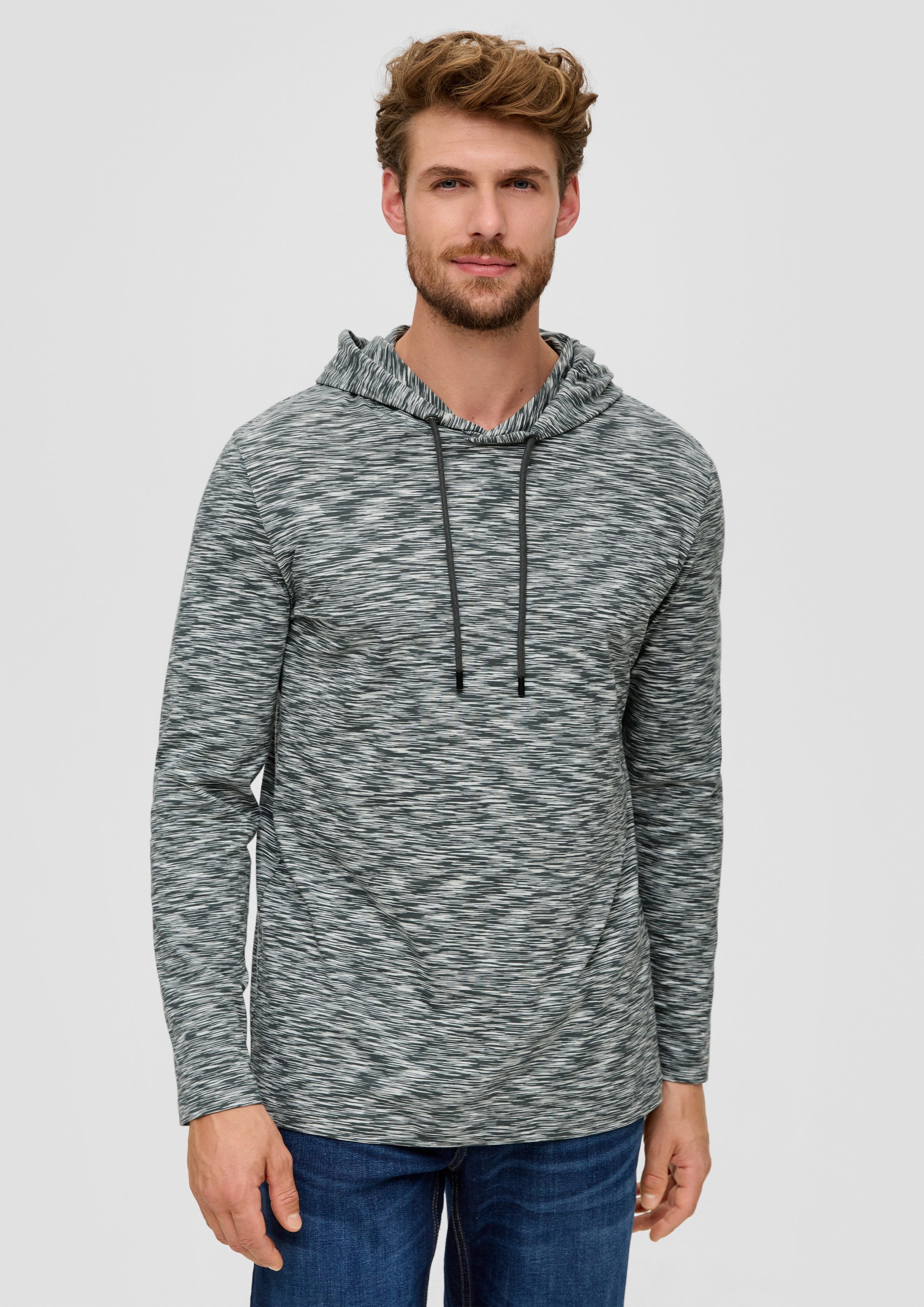 s.Oliver Sweatshirt T-Shirt Longsleeve mit Kapuze