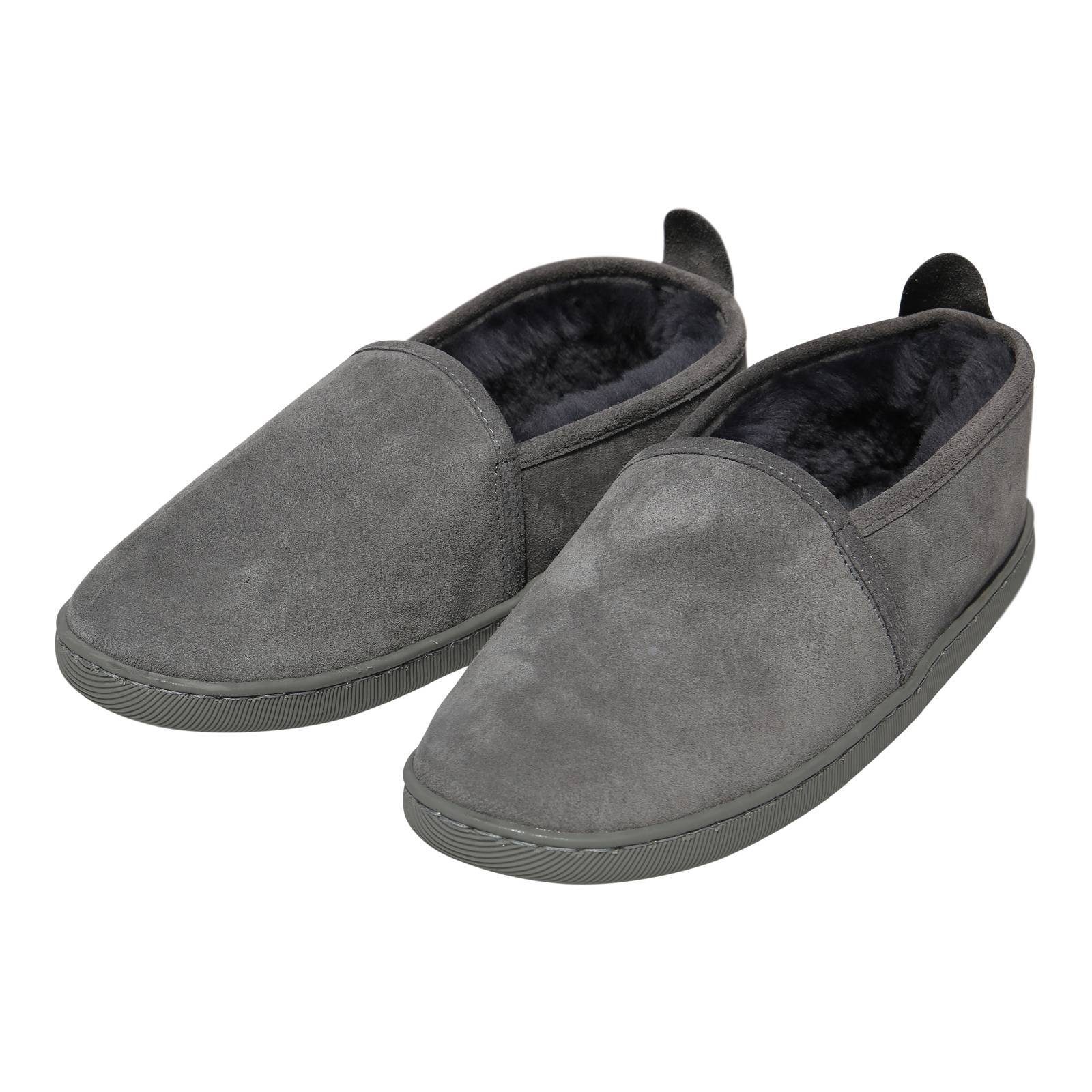 Hollert Hausschuh Unisex Hüttenschuhe Hubert gefüttert Echtleder Merino Schaffell