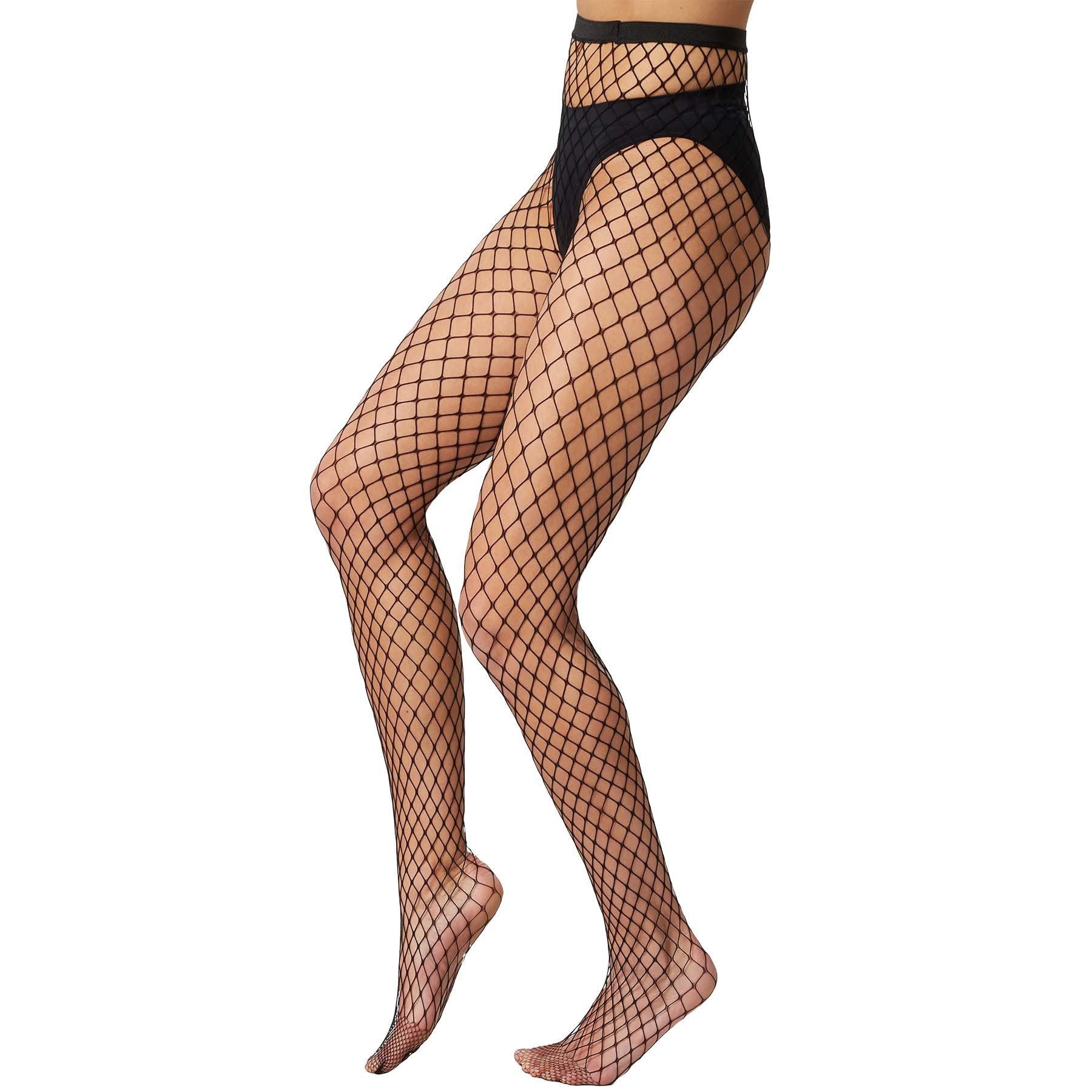 dressforfun Kostüm Faschingskleidung/Maskeradenverkleidung, in schwarz, Gr., Zartes Netz an der Fußspitze, Dehnbare Passform in Einheitsgröße