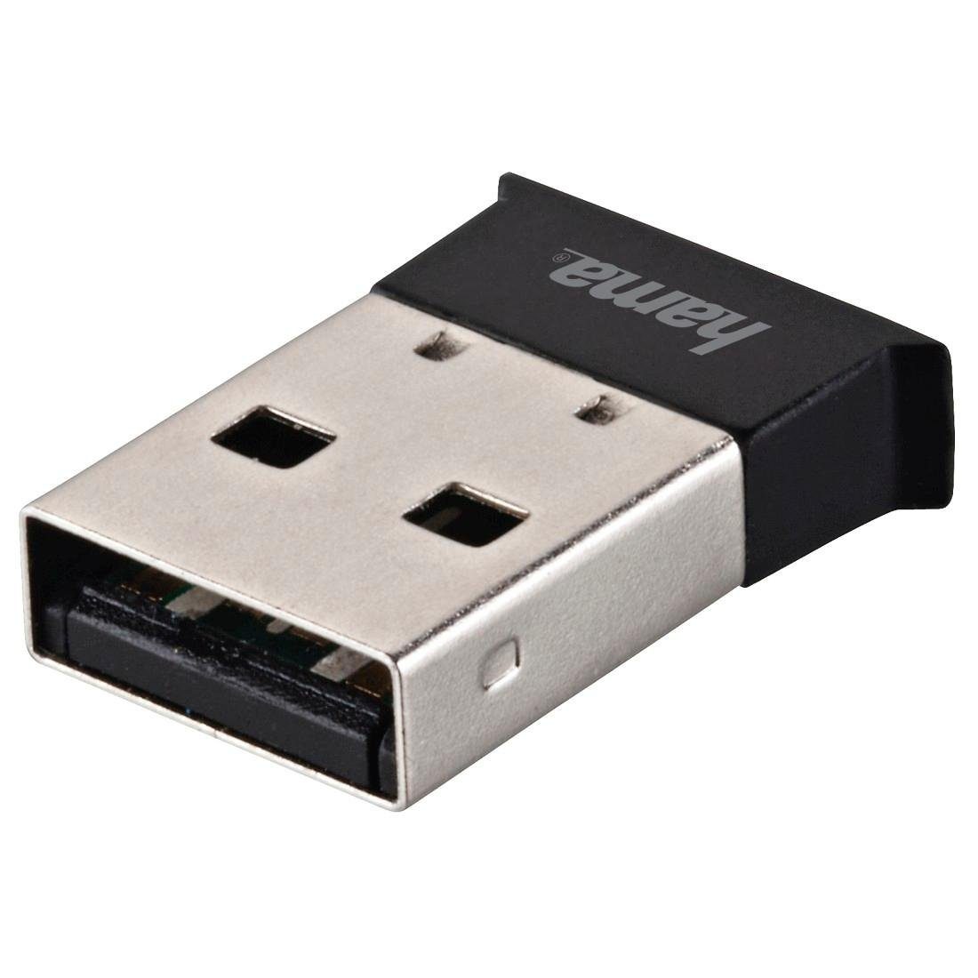 Hama Bluetooth®-USB-Adapter, Version 5.0 C2 + EDR Bluetooth Mini-Adapter Bluetooth-Adapter USB, Besonders niedriger Energieverbrauch | Klemmen