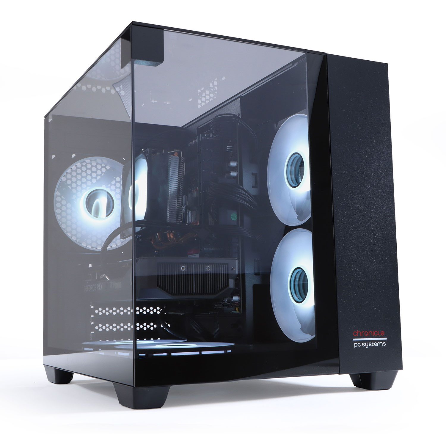 Chronicle GAMING PC TRIORAMA RTX 5050 32GB 500GB Luftkühlung Schwarz PC (Intel INTEL XEON E5, NVIDIA RTX 5050 8 GB, 32 GB GB RAM, 500 GB SSD, Luftkühlung)