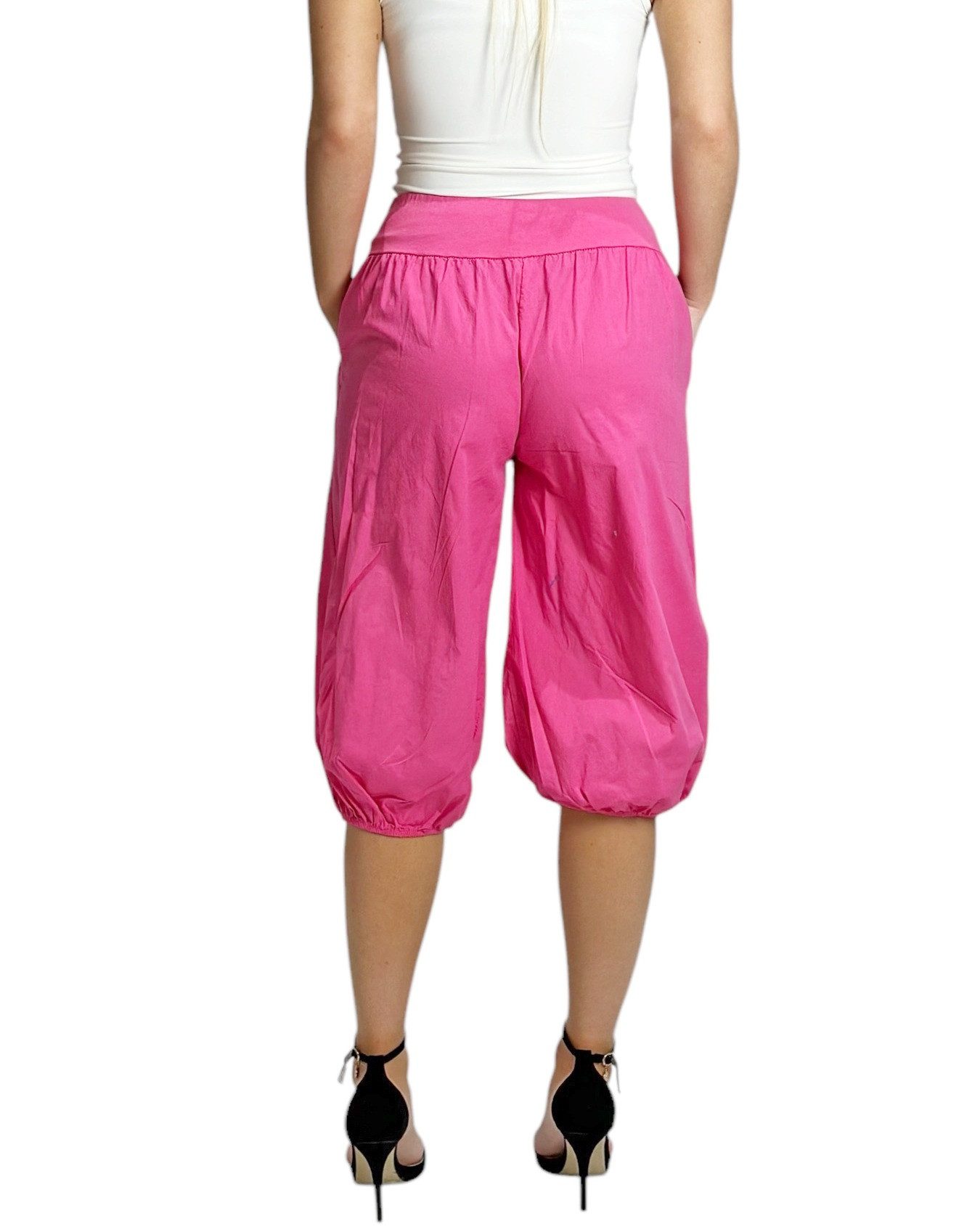 Mississhop Caprihose Damen Baumwolle 100 % Sommerhose Haremhose M.374