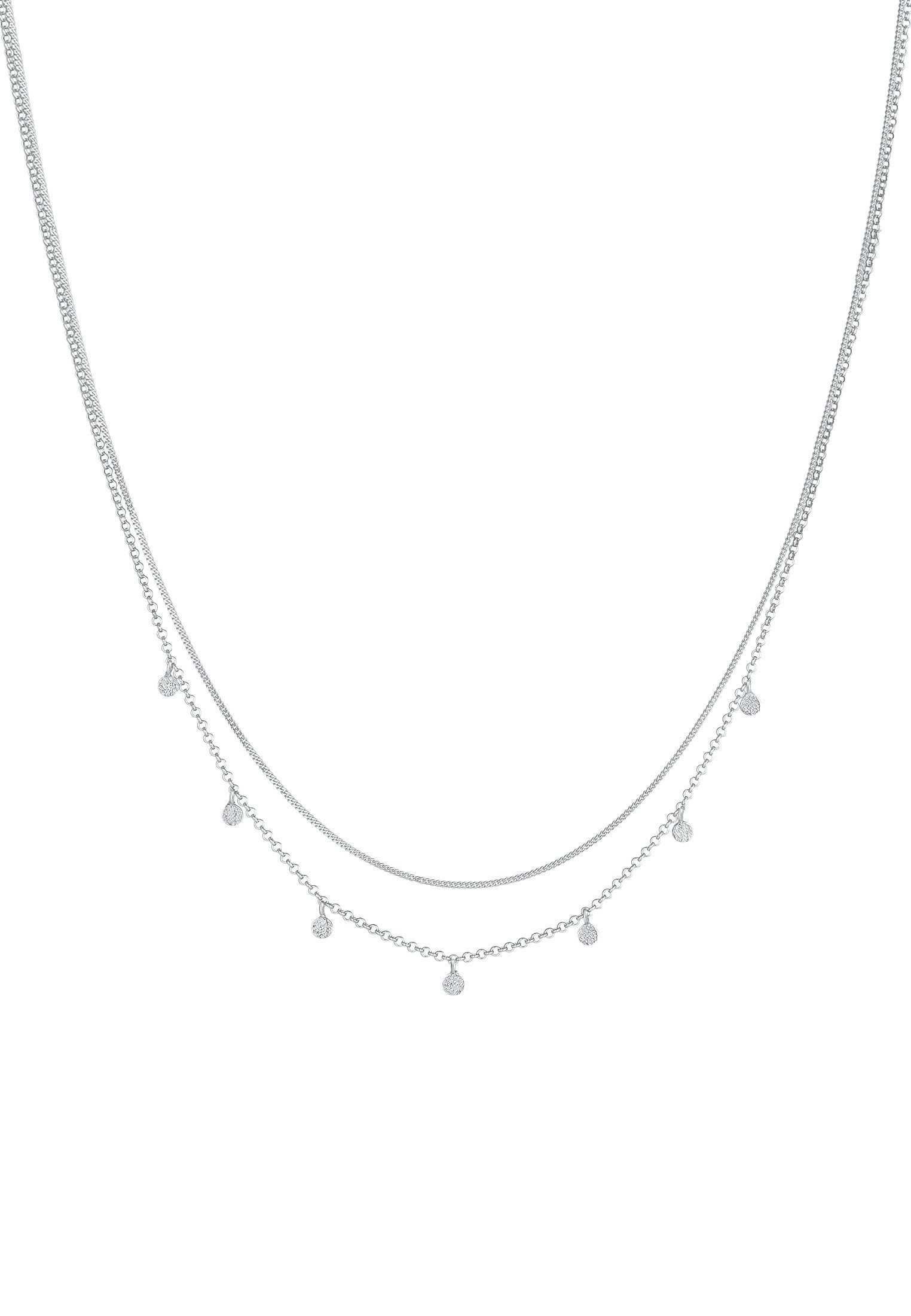 Elli Gliederkette Layer Basic Mini Disc Plättchen 925 Silber günstig online kaufen