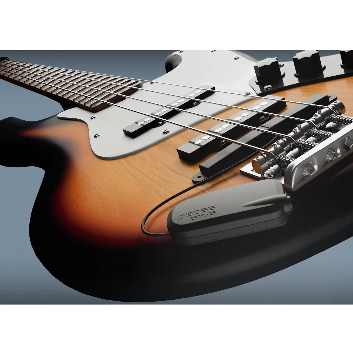 Boss by Roland E-Bass Boss GK-5B Basstonabnehmer für Synthesizer-Effektgeräte, Hexaphonischer, Basstonabnehmer, Basstonabnehmer, für Synthesizer-Effektgeräte