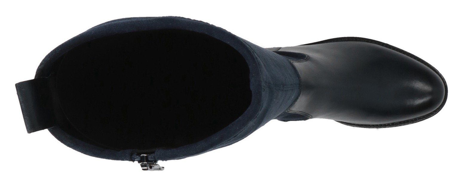 Caprice mit Stiefel Weite dunkelblau Stretch-XS-Schaft, bequeme