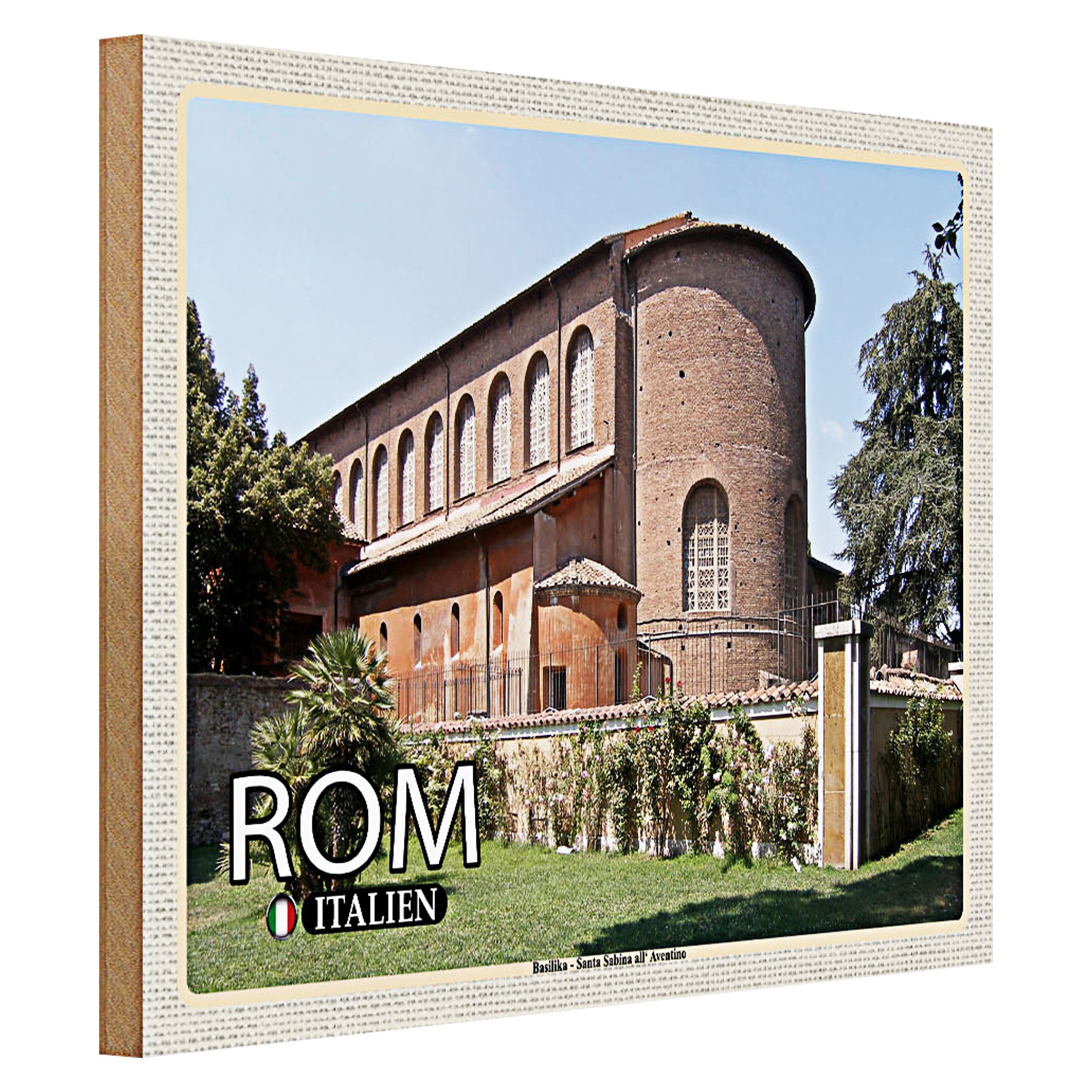 Roomando Holzbild Reise Rom Santa Sabina All´Aventino 40x30cm