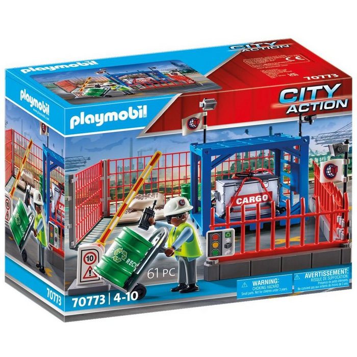 Playmobil® Konstruktions-Spielset Frachtlager (70773) City Action (61 St) Made in Germany
