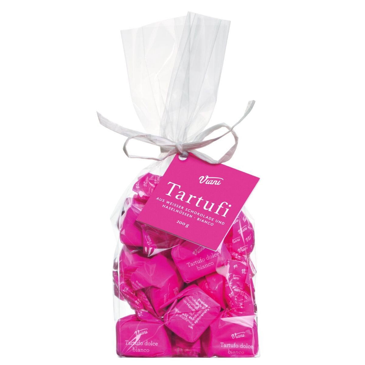 Viani Süßigkeit Viani Tartufi dolci bianchi Weiße Haselnuss‑Trüffel-Pralinen 200 g, 200 g, 14 St.