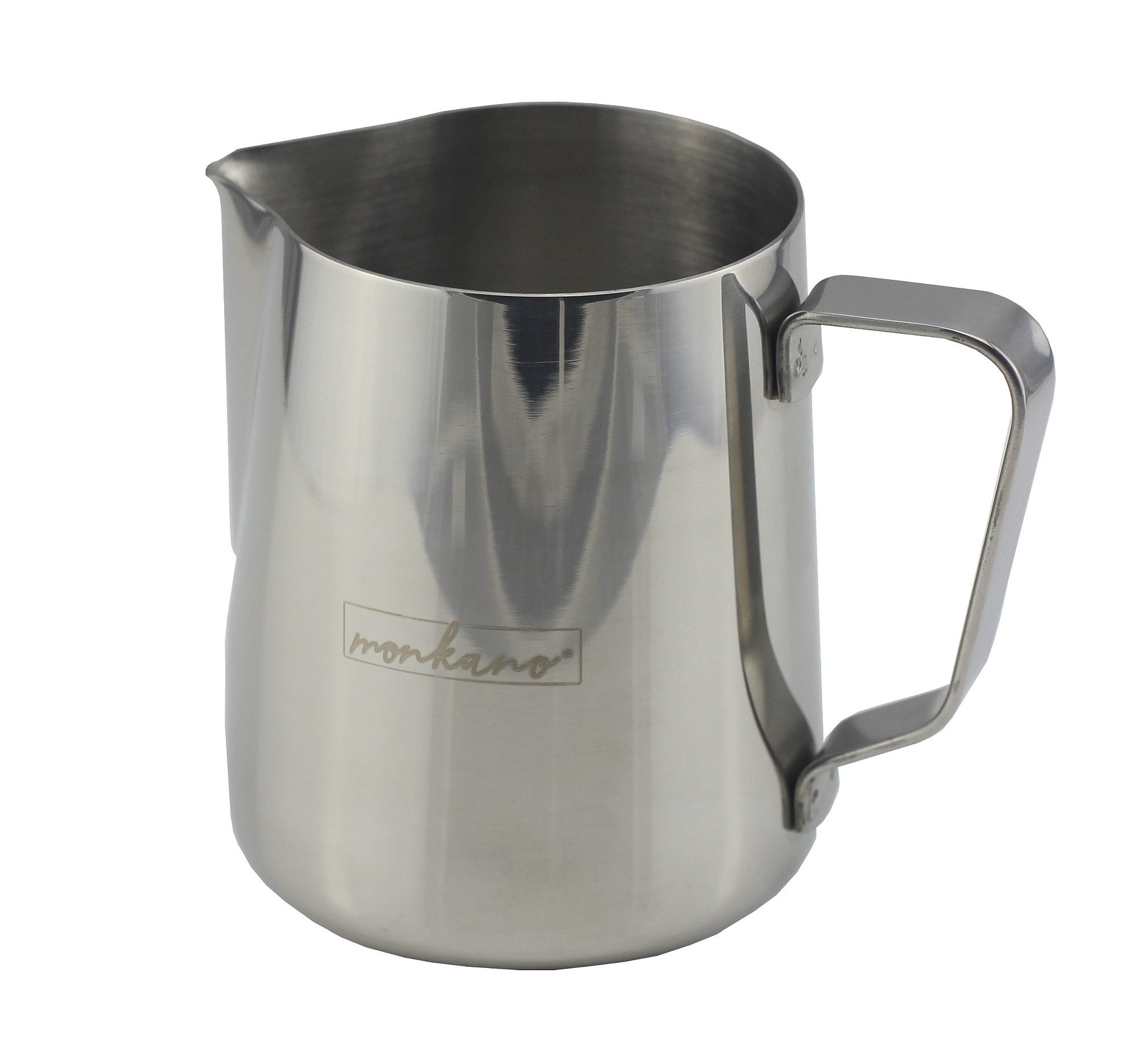 monkano Milchkännchen Milchkännchen Edelstahl 350ml Aufschäumkännchen Barista Monkano