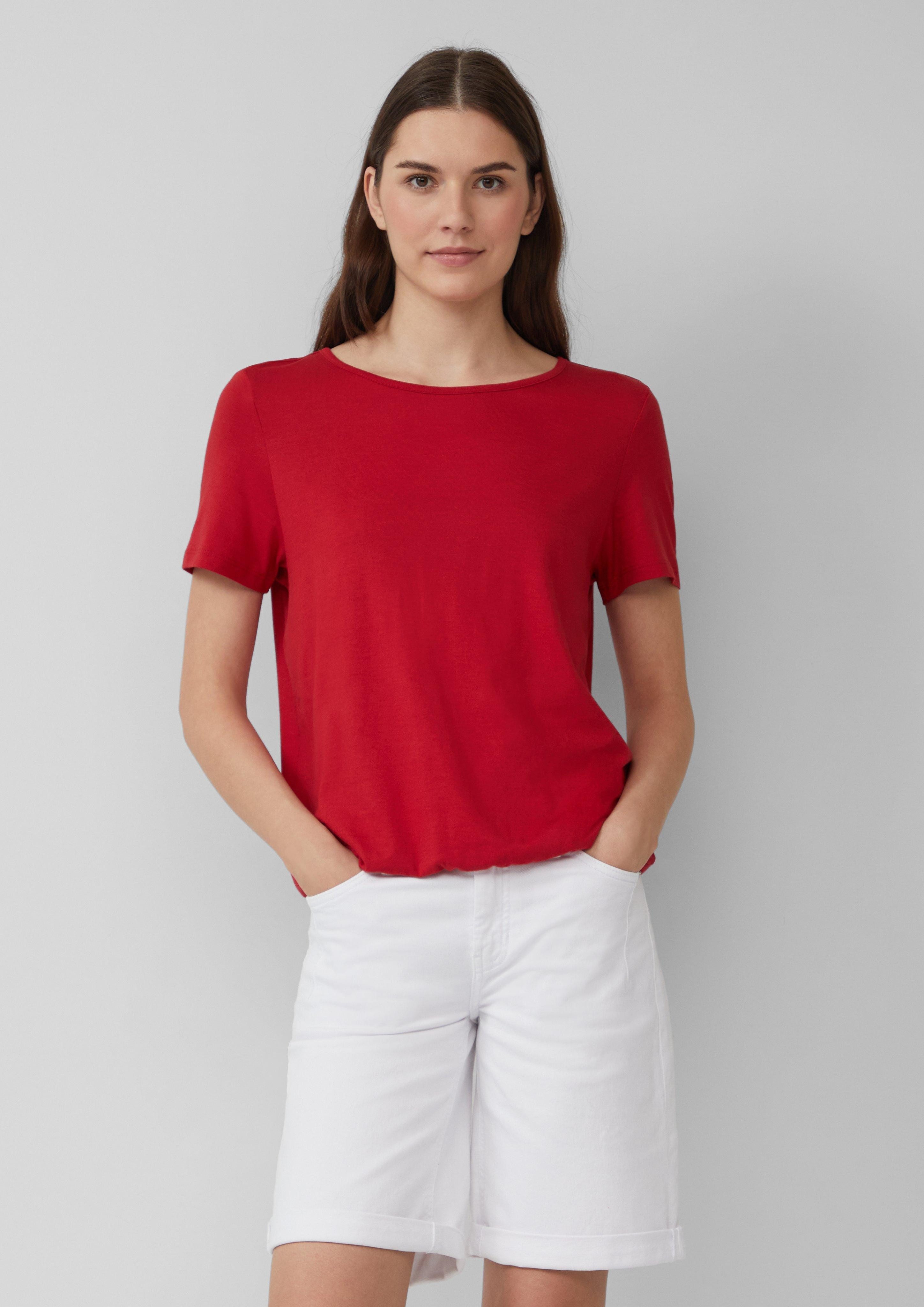 s.Oliver Kurzarmshirt Jersey-T-Shirt im O-Shape mit günstig online kaufen
