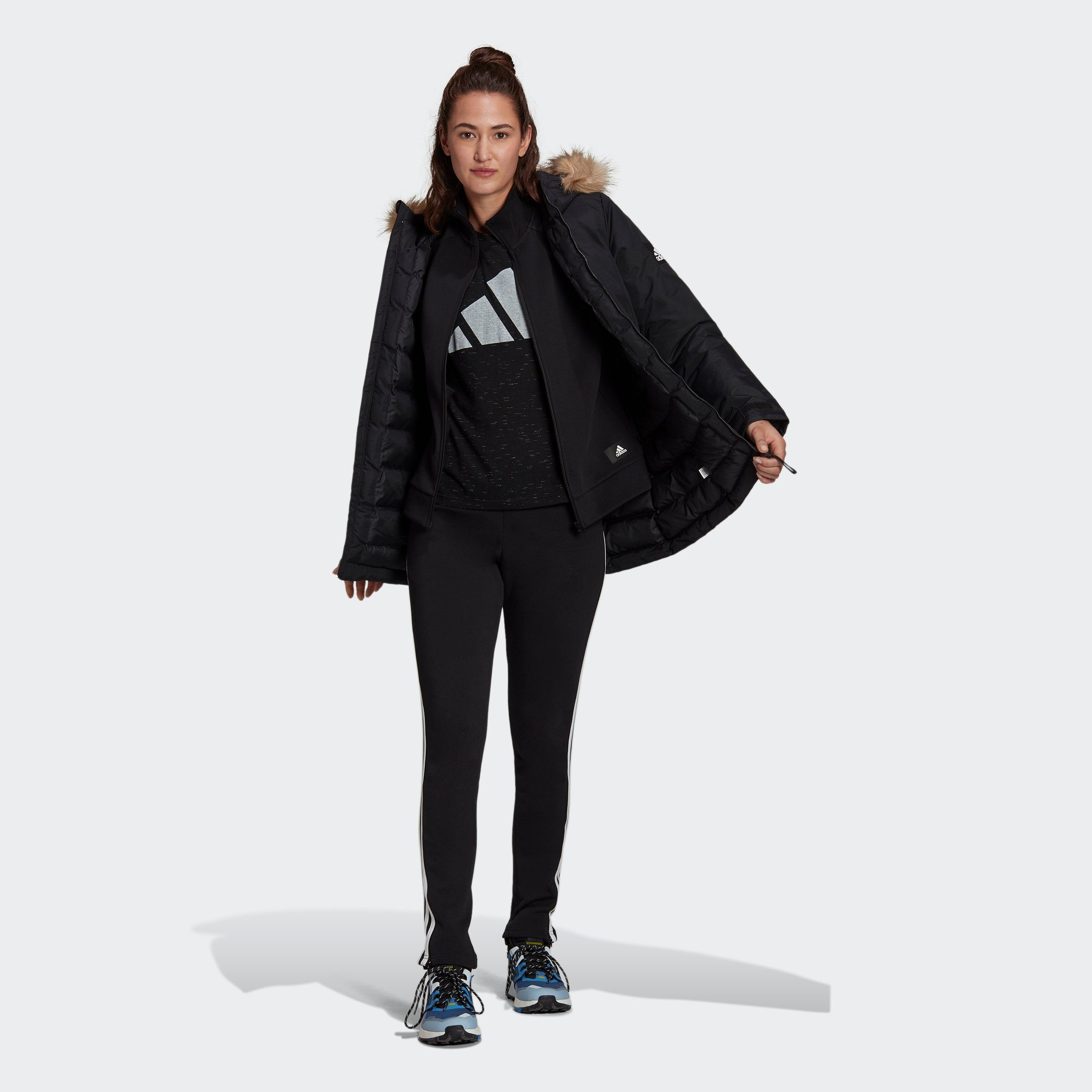 PARKA UTILITAS HOODED adidas BLACK Outdoorjacke Sportswear