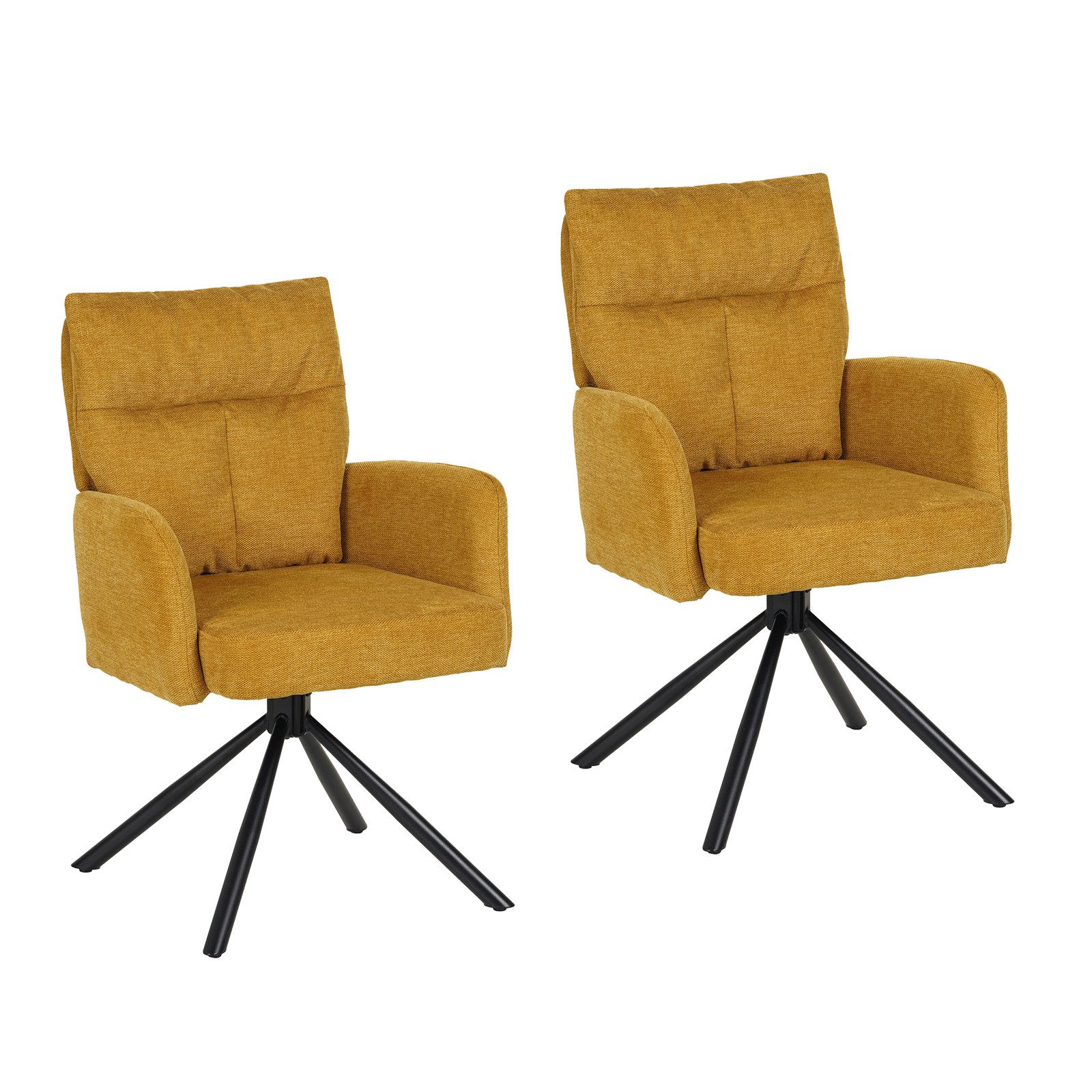 HTI-Living Esszimmerstuhl Esszimmerstuhl Kyra Gelb 2er-Set (Set, 2 St), Dre günstig online kaufen