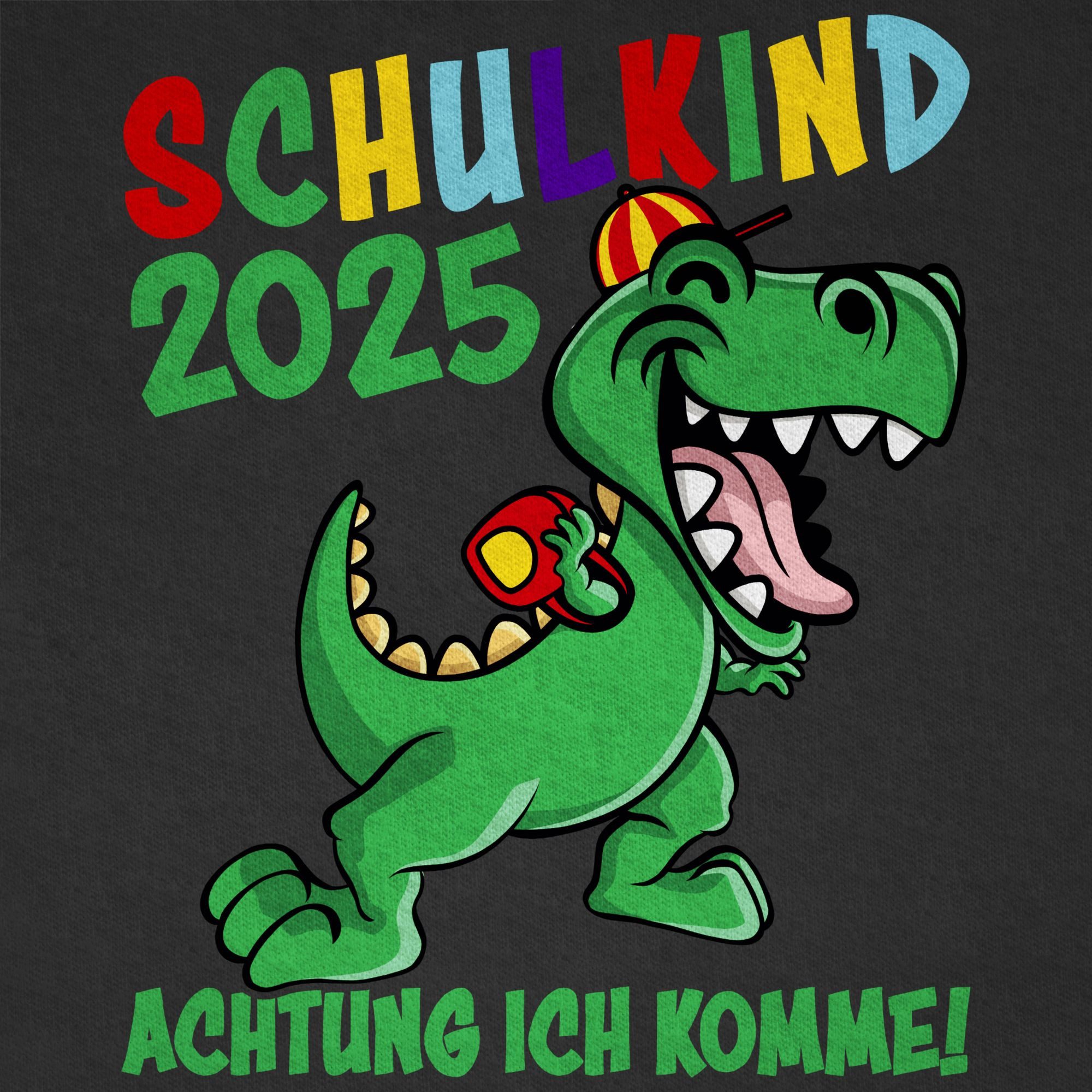 Shirtracer T-Shirt Schulkind 2025 Achtung ich komme! - bunt (1-tlg) Einschulung Junge Schulanfang Geschenke
