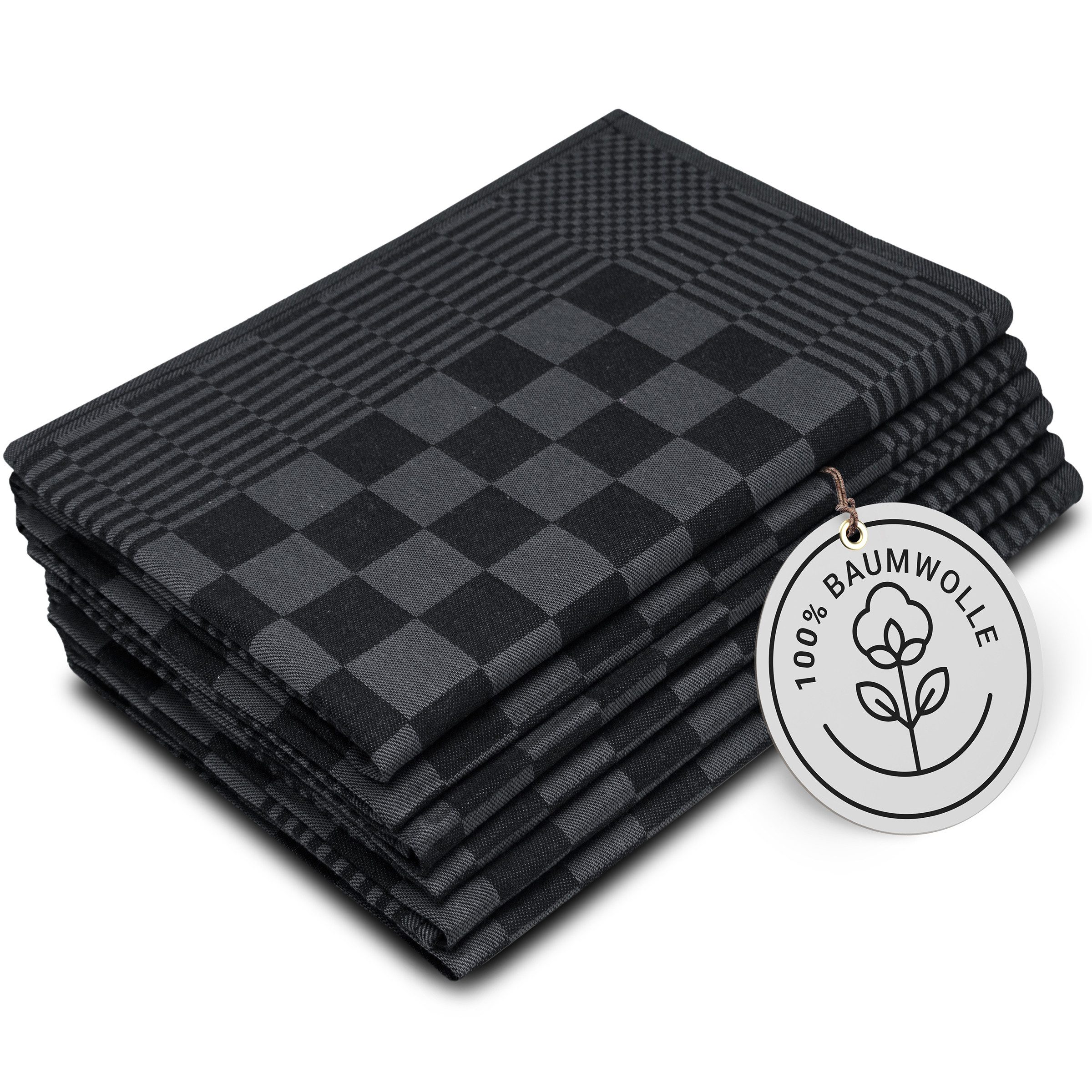 ZOLLNER Geschirrtuch, (Spar-Set, 6-tlg), 65 x 65 cm, 100% Baumwolle, vom Ho günstig online kaufen